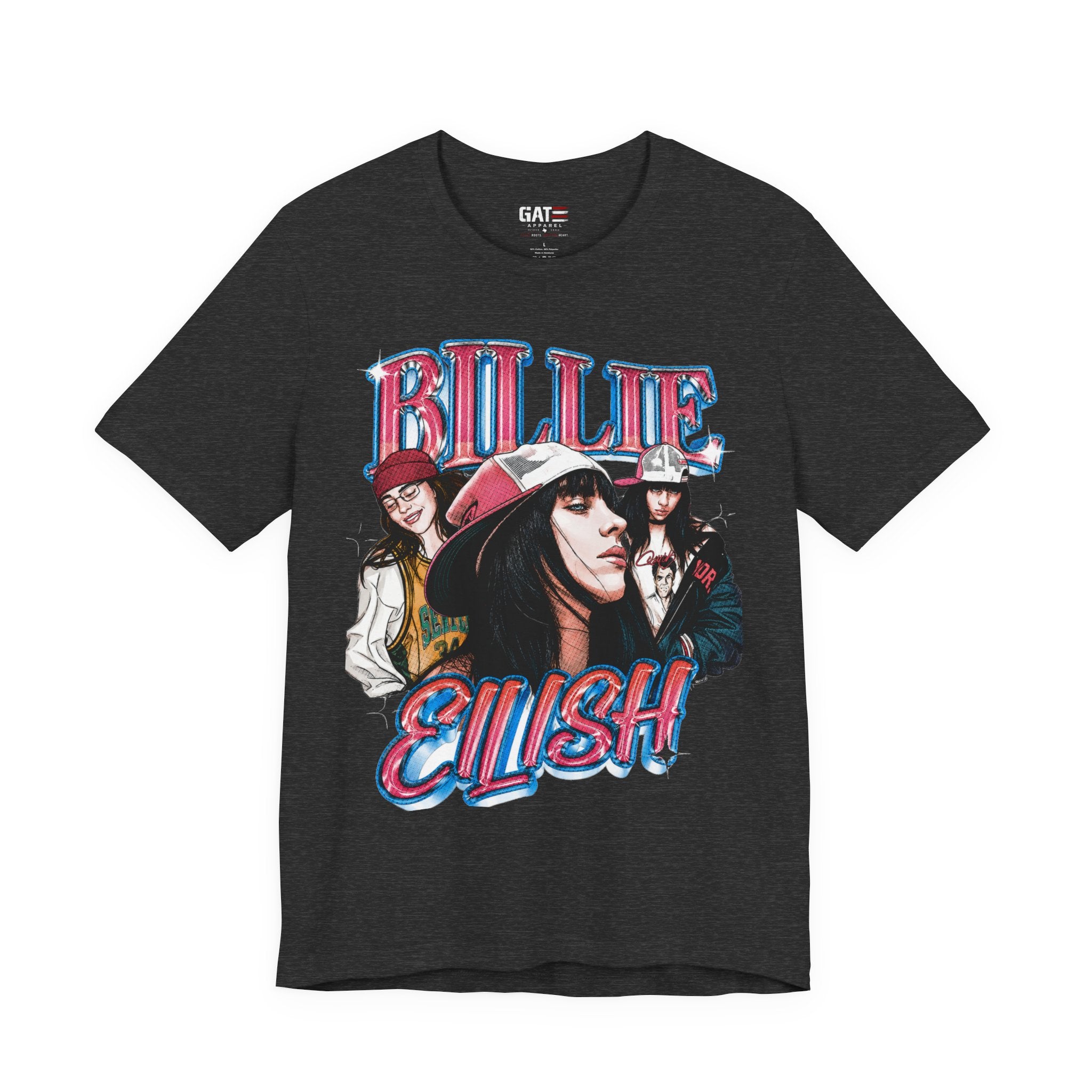 Graphic Tee — Retro Pop Artist Portrait "Billi Eilish"