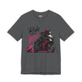 Ride Like A Girl Shirt, Women Motorcycle Rider Tee, Pink Biker Shirt, Moto Girl Gift, Sport Bike Shirt, Female Rider Tee