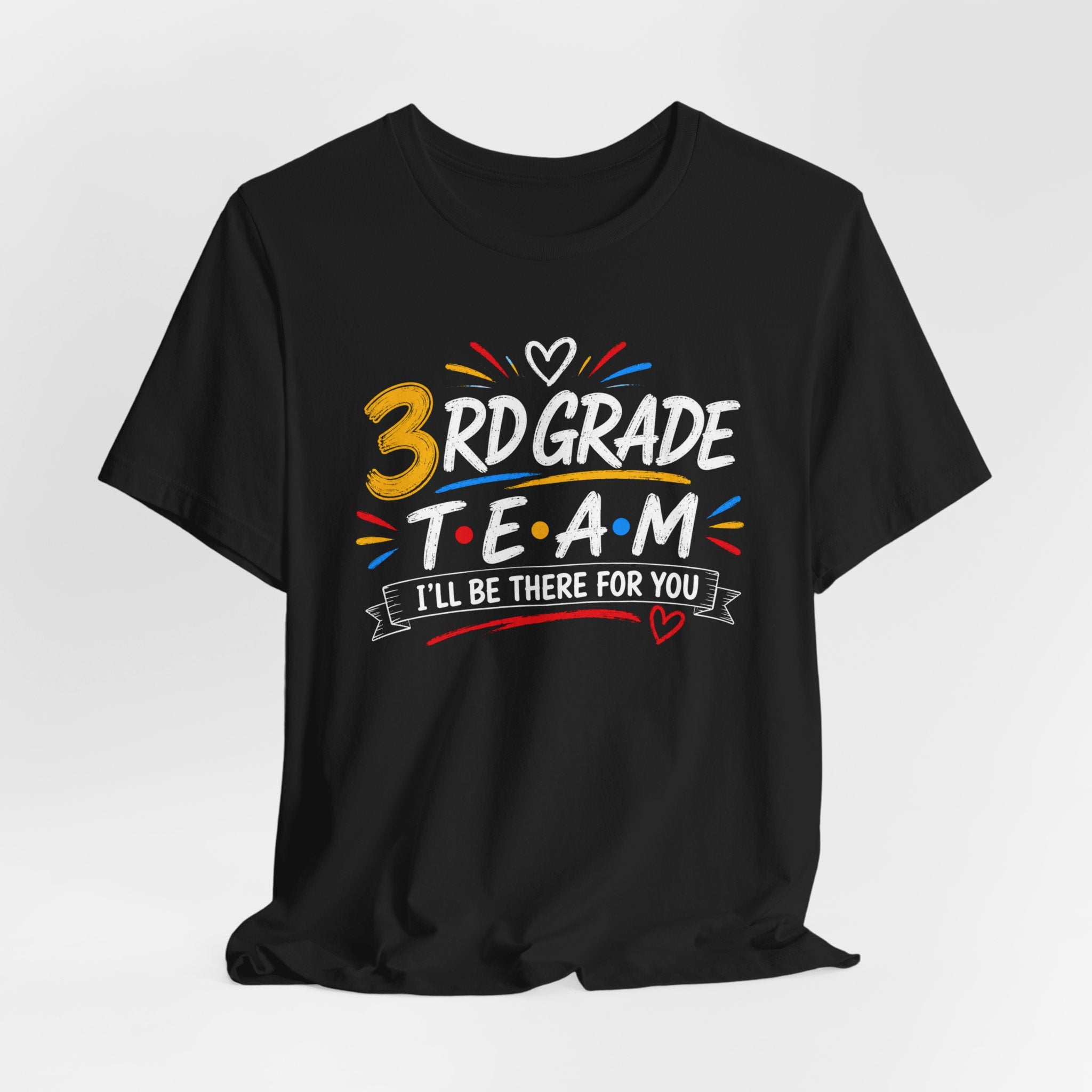 3rd Grade Team Tee, Teacher Squad Shirt, Color Dot Inspired Teacher Shirt, Grade Level Team Gift, School Staff Apparel, Friends Theme