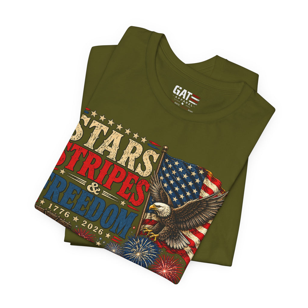 Stars Stripes & Freedom Shirt | Patriotic American Tee
