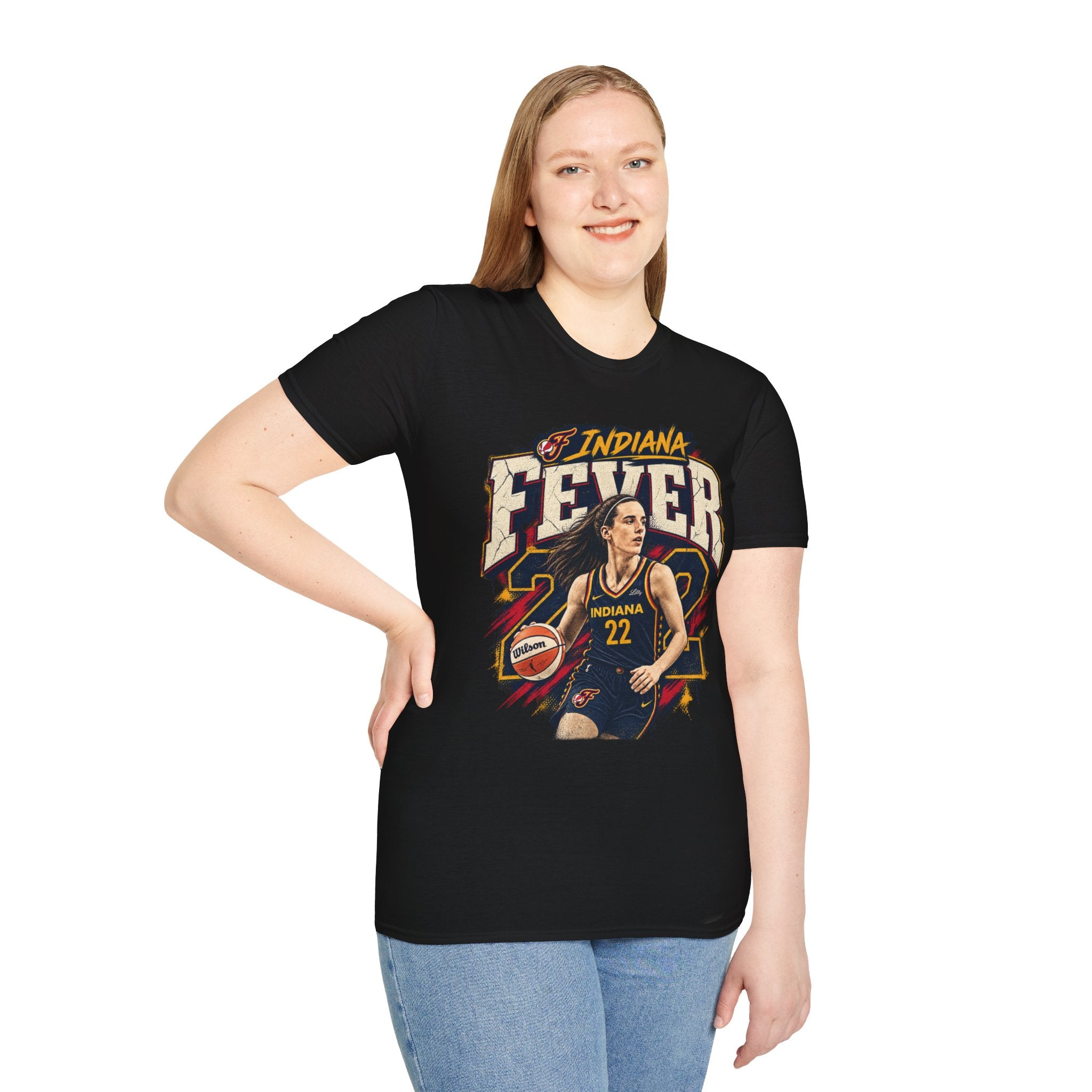 Caitlin Clark Indiana Fever WNBA Basketball Graphic T Shirt Women's Fan Tee
