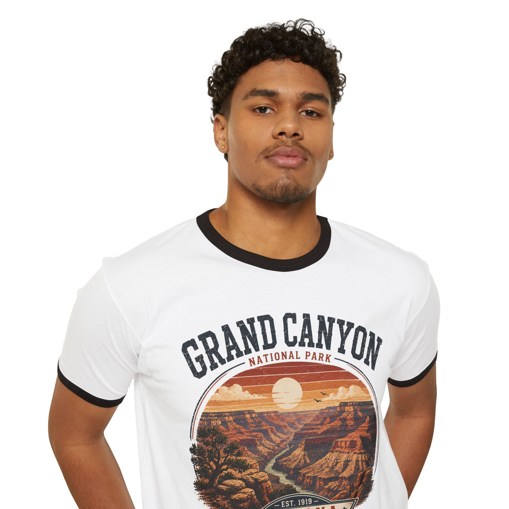 Grand Canyon Ringer T-Shirt — Vintage Arizona Park Tee