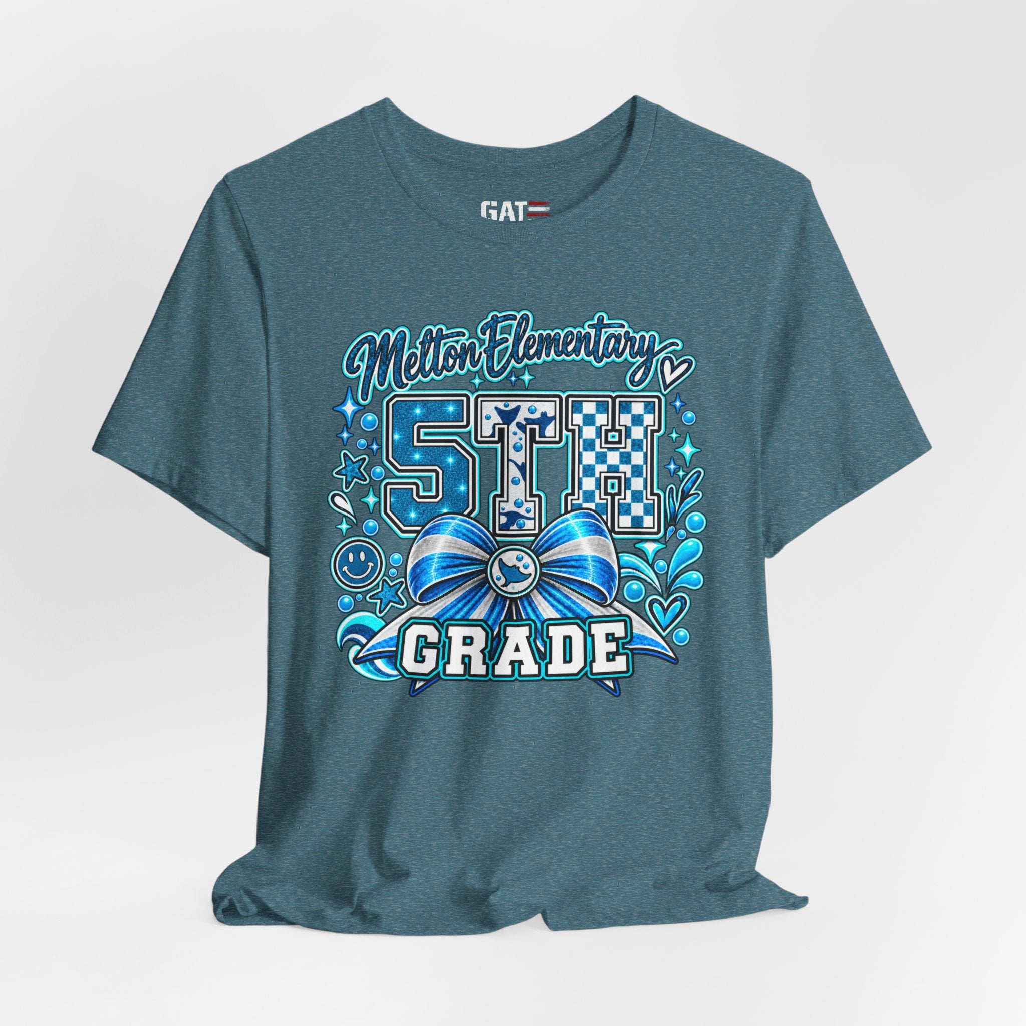 Melton 5th Grade School T‑Shirt — Bow Design