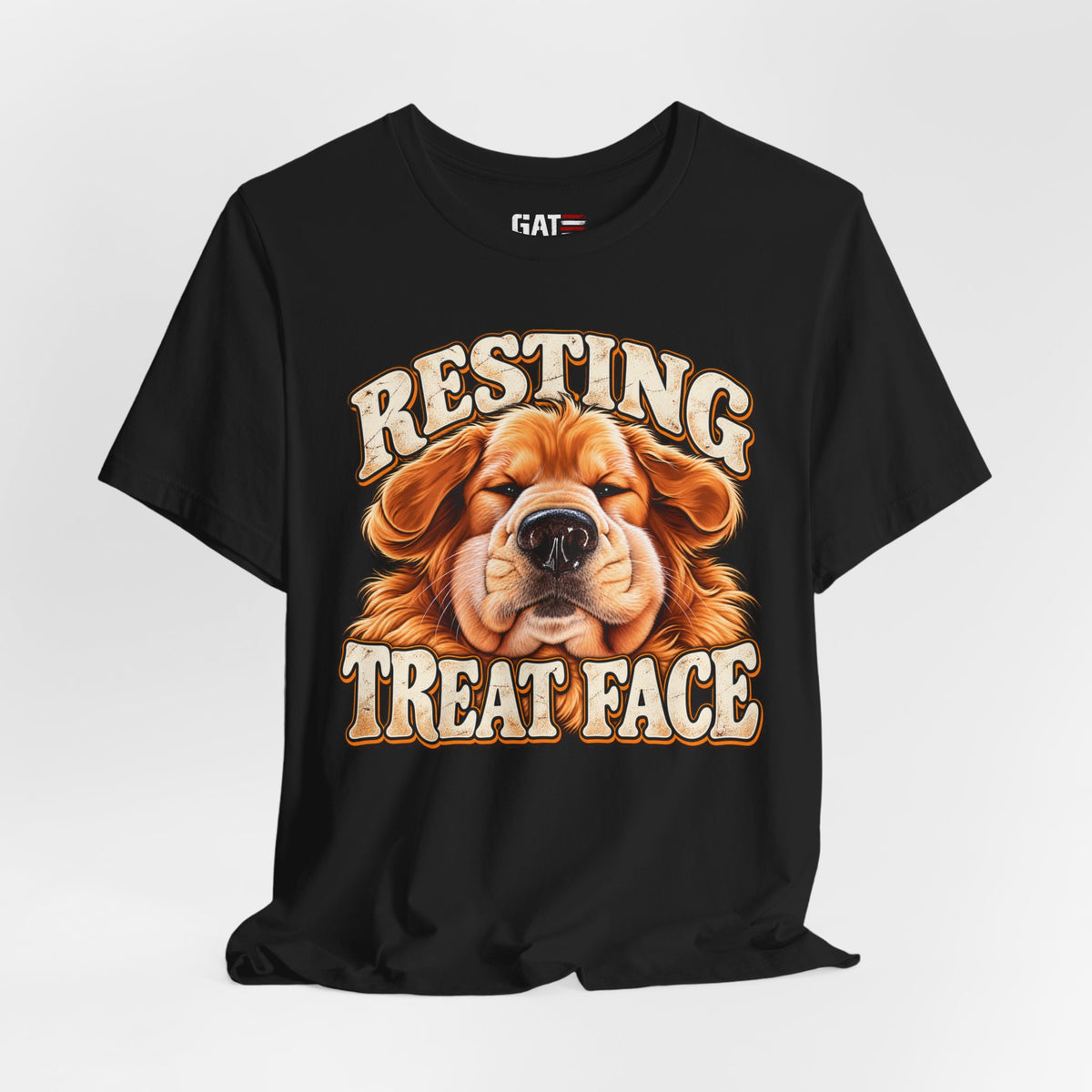 Resting Treat Face Dog T-Shirt — Funny Puppy Graphic Tee for Dog Lovers