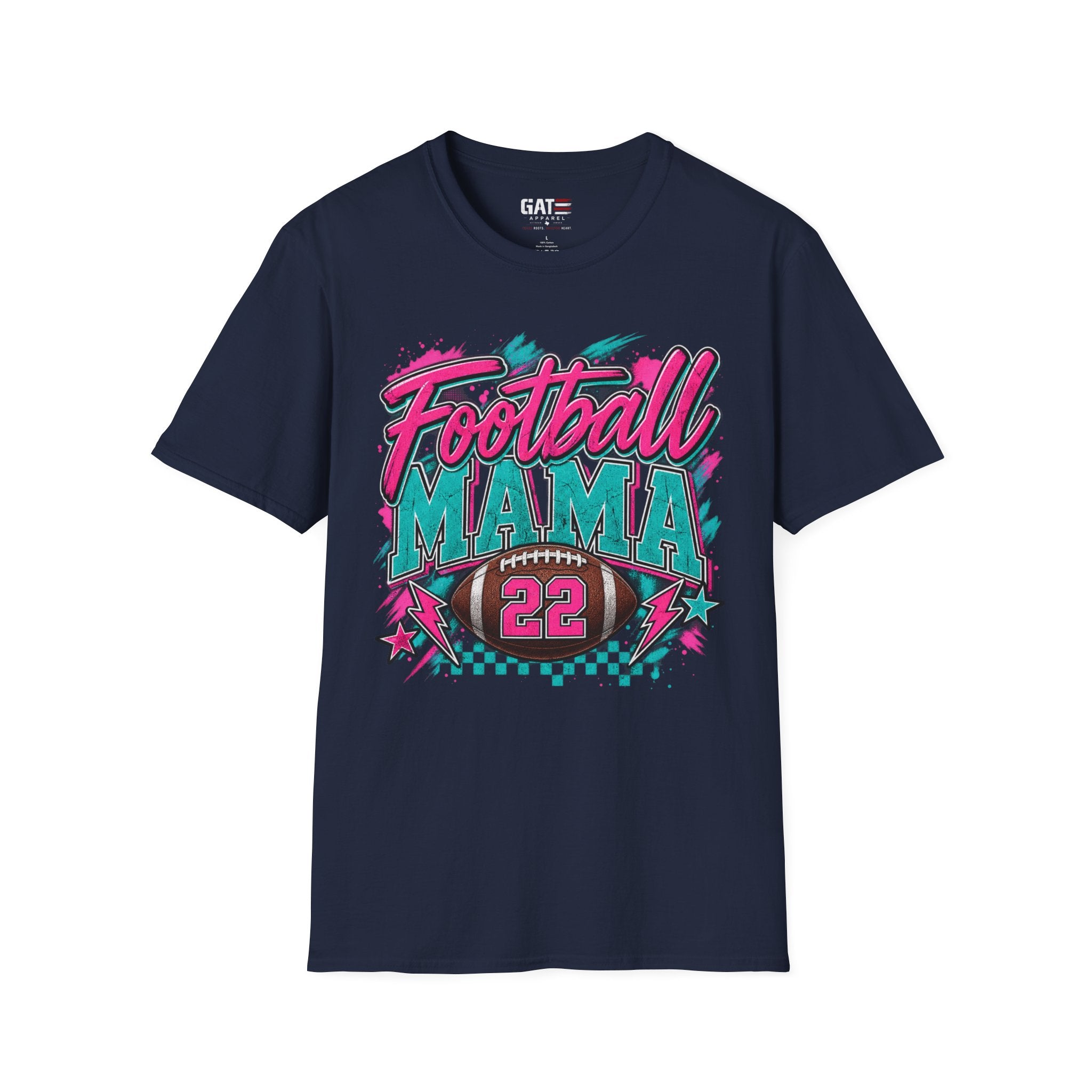Football Mom Personalized Shirt Custom Player Name Number Game Day Tee