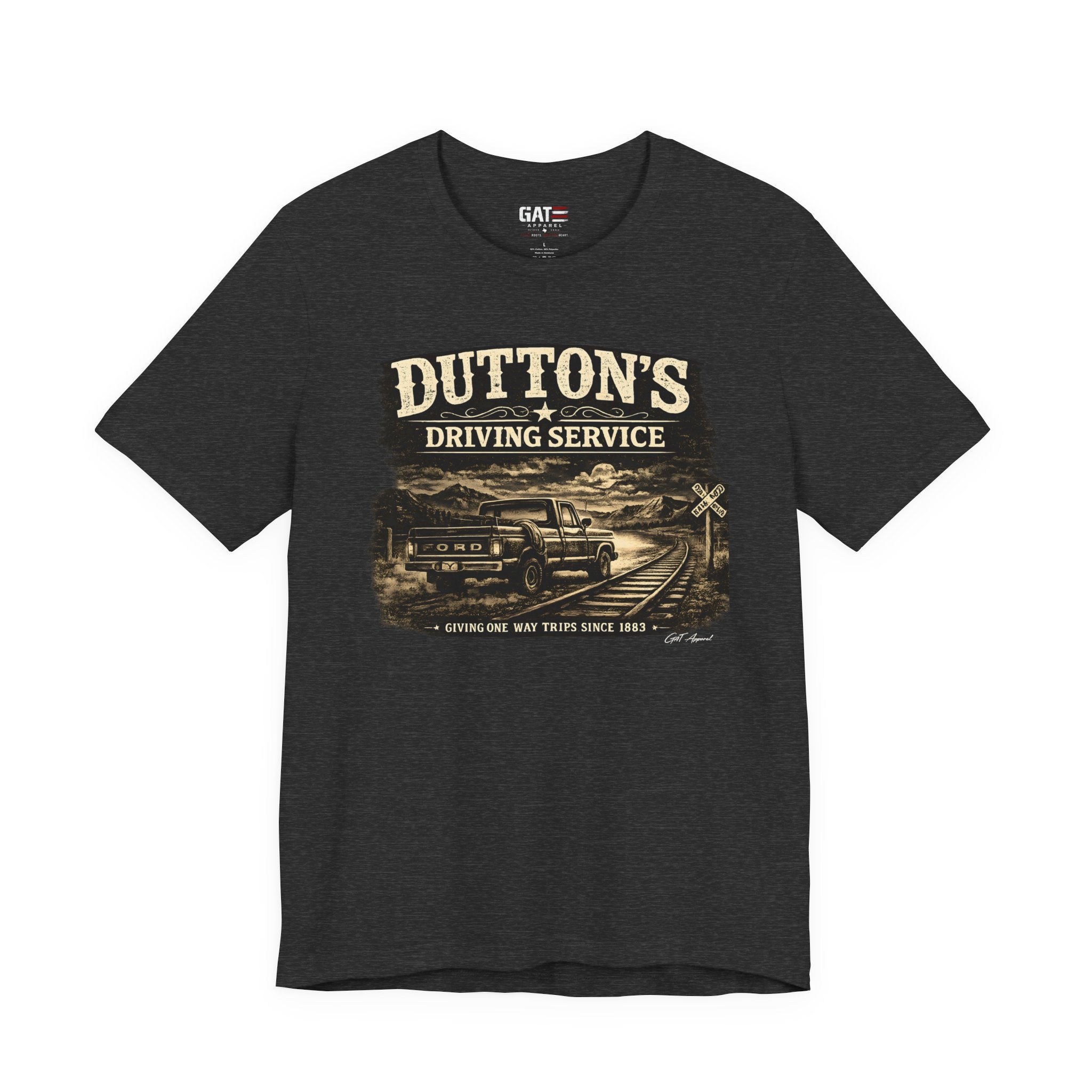Dutton's Driving Service Shirt | Yellowstone Inspired VintageTee | Cowboy Ranch Graphic T-Shirt | Country Truck Shirt | Bella Canvas