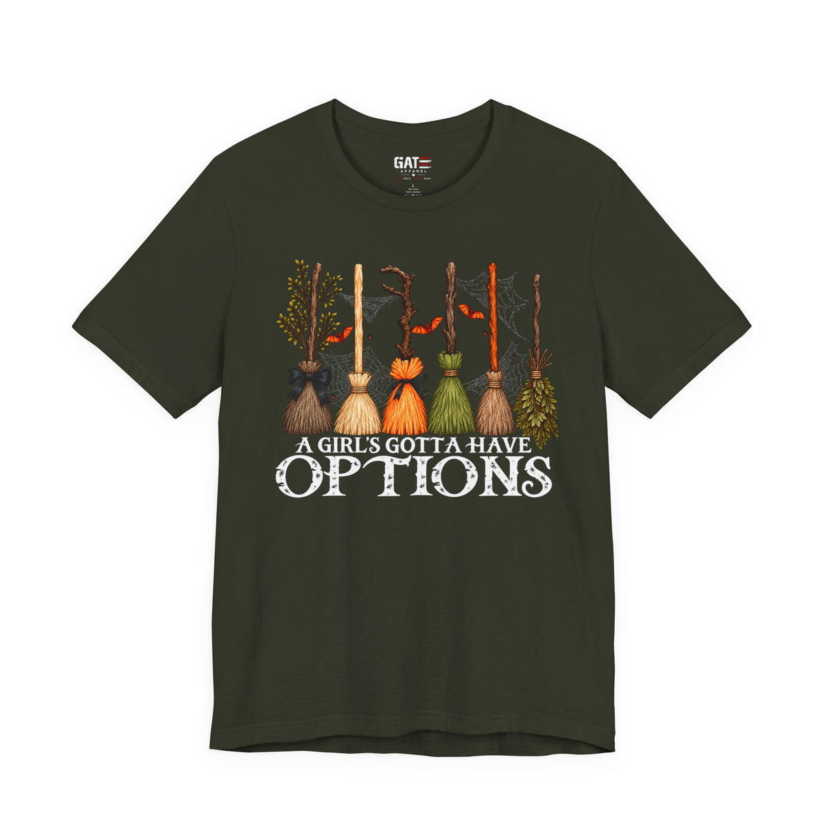 A Girl's Gotta Have Options Witch Brooms T-Shirt - product image 11