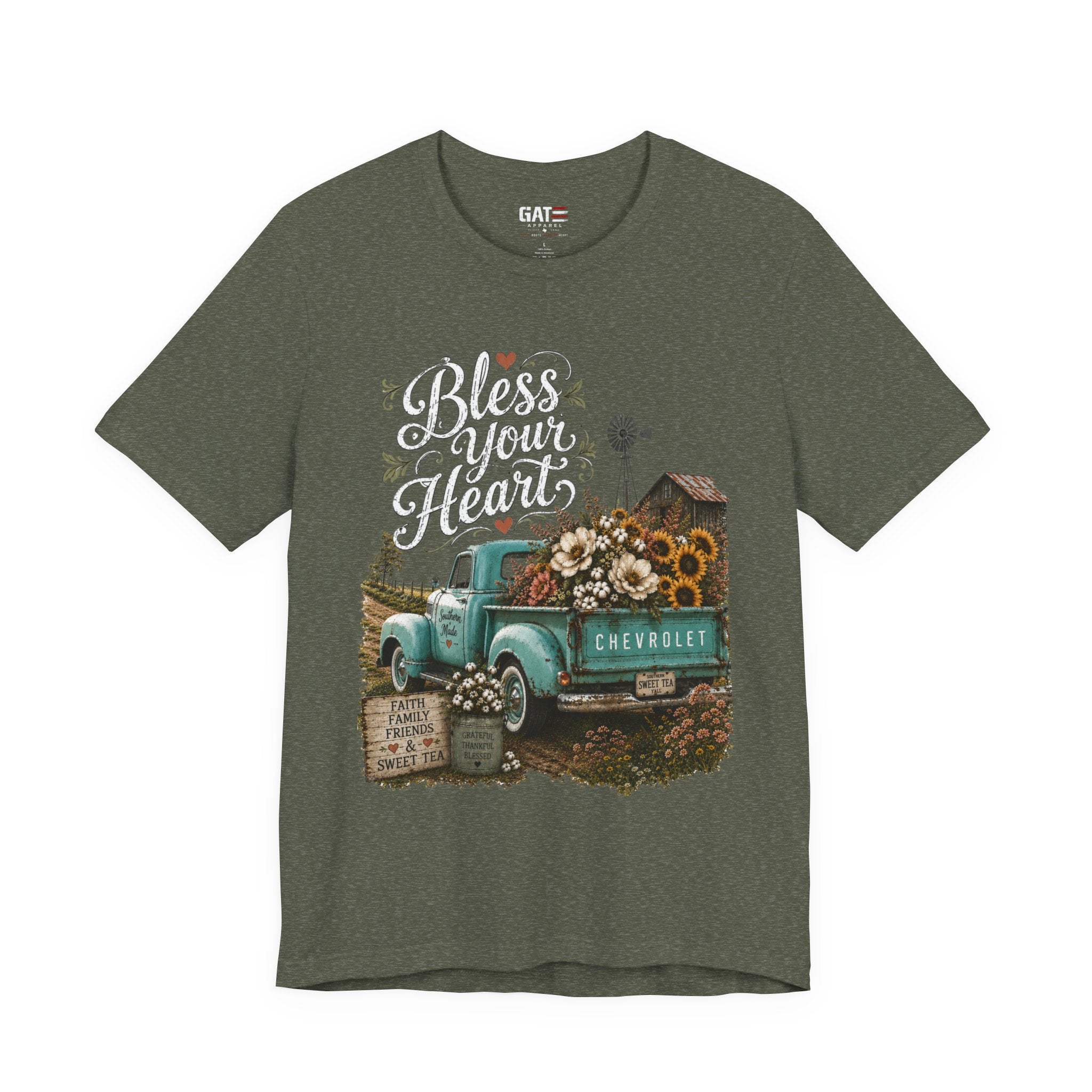 Funny Southern Shirt, Bless Your Heart Tee, Southern Humor Graphic Tee, Magnolia Floral Shirt, Country Girl Gift, Farmhouse Style Tee