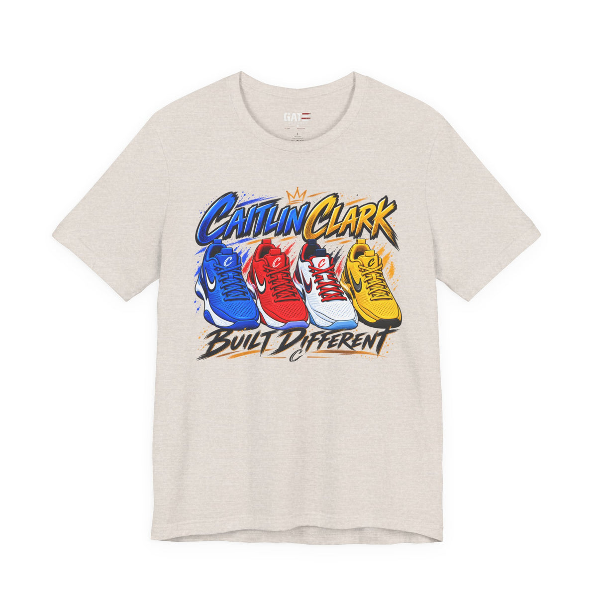 Caitlin Clark Built Different Sneaker Shirt | Indiana Fever Tee