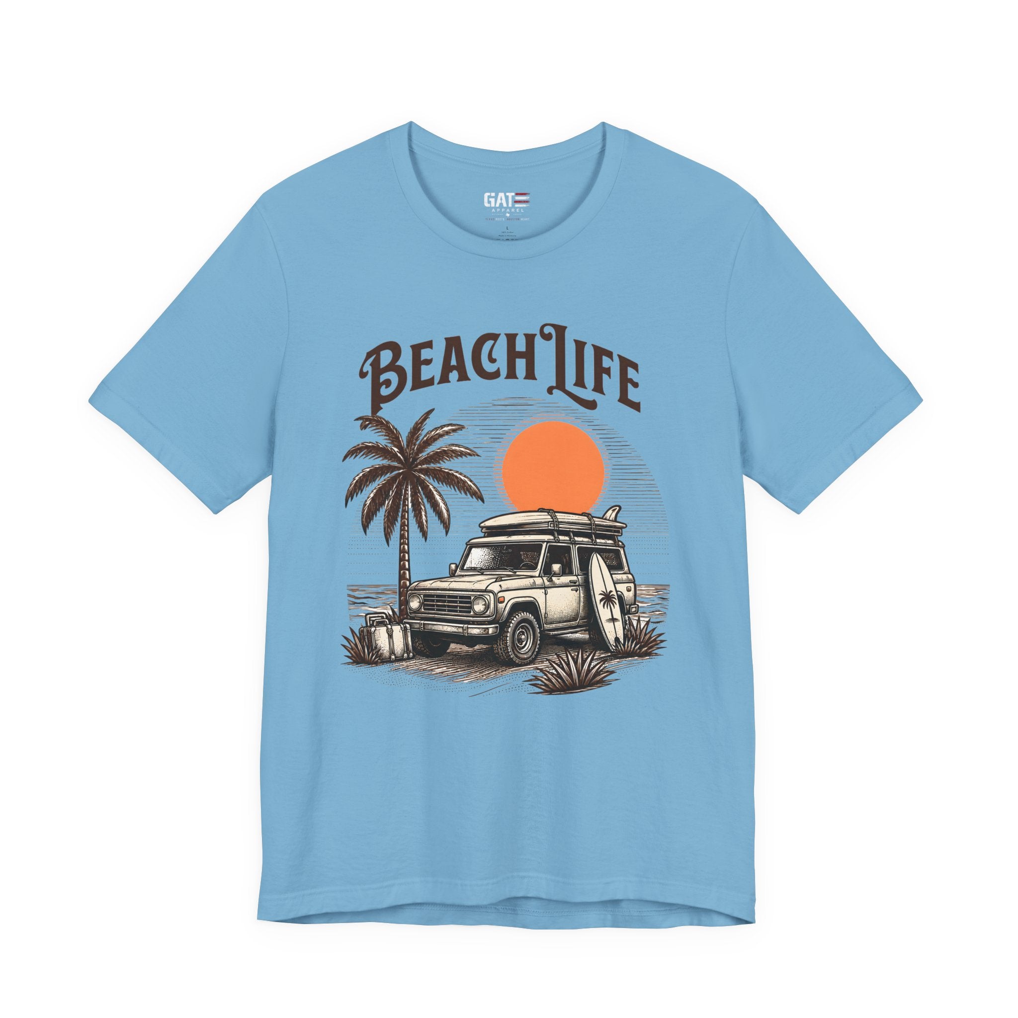 Beach Life Shirt, Retro VW Bus T Shirt, Vintage Camper Van Tee, Coastal Vacation Shirt, Summer Beach Graphic Tee, Surf Style Shirt, Van Life