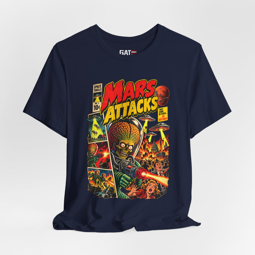 Mars Attacks Shirt | Retro Sci-Fi Comic Movie Tee