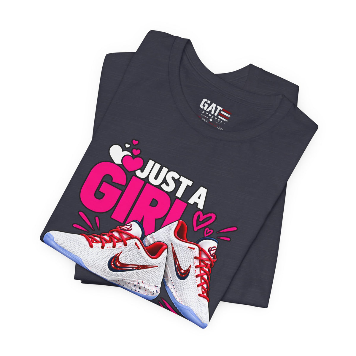 Caitlin Clark Caitlin 1s Just a Girl Sneaker Shirt | Style 4