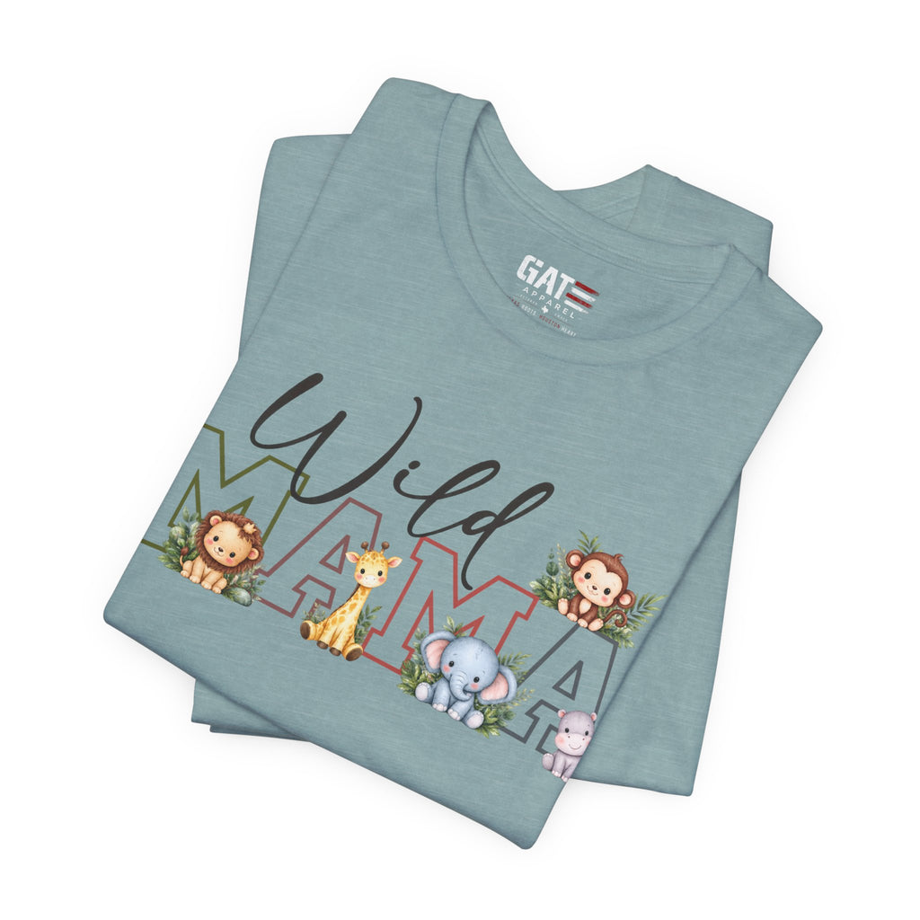 Wild Mama Tee — Cute Jungle Animal Mom Shirt