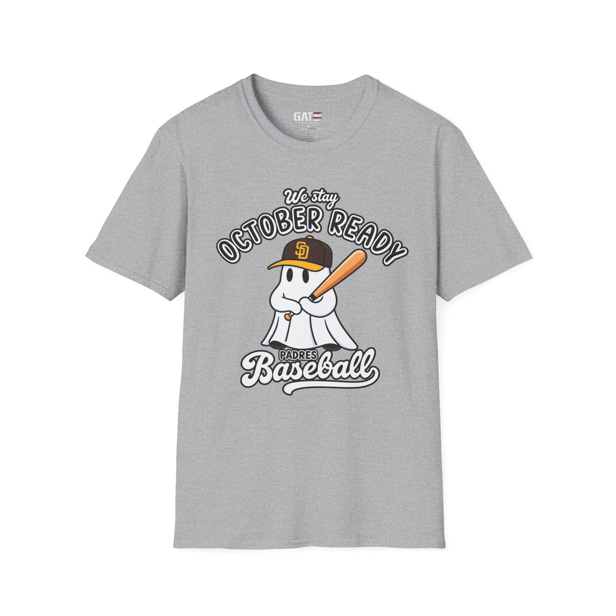 San Diego Padres Halloween baseball fan tee mockup