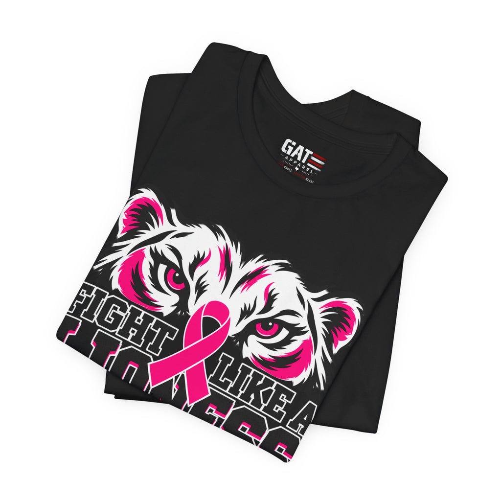 Fight Like a Lioness Breast Cancer Awareness T-Shirt