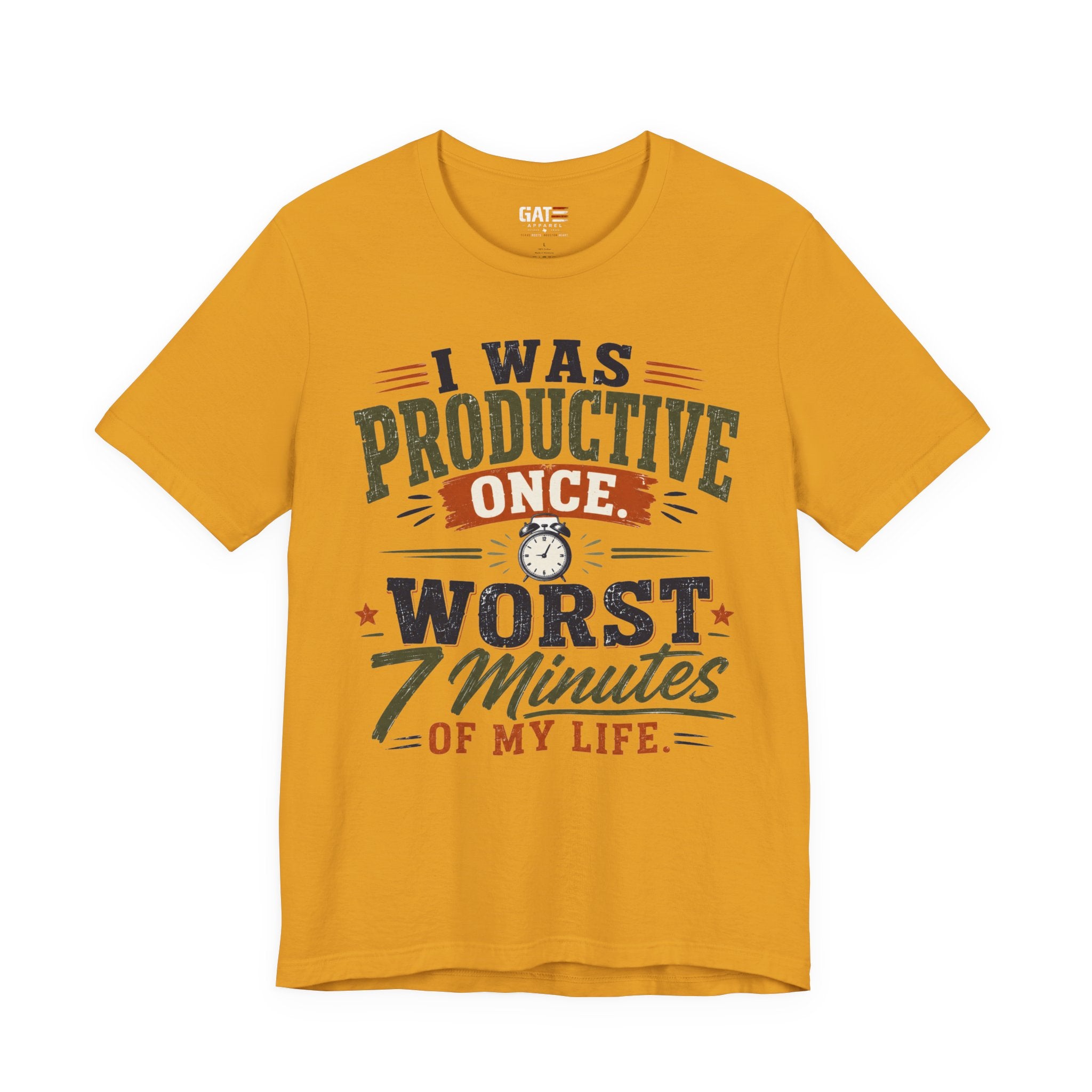 I Was Productive Once Tee — Funny Graphic Short Sleeve T-Shirt