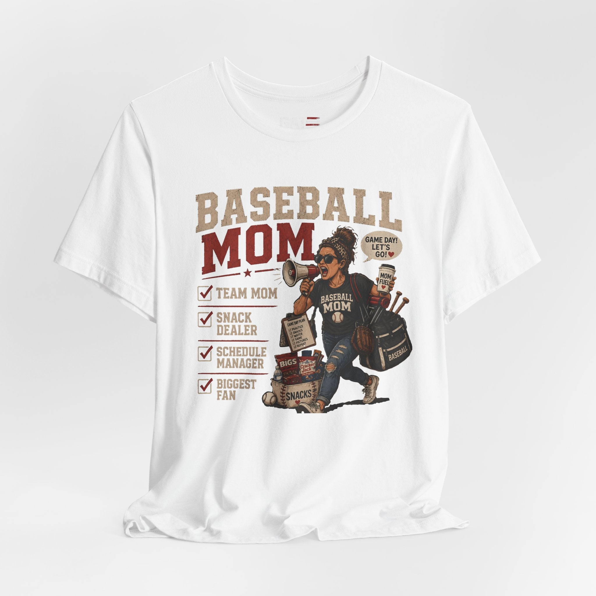Baseball Mom Shirt, Baseball Mom Gift, Team Mom Shirt, Sports Mom Tee, Game Day Mom Shirt, Baseball Mama Shirt, Snack Dealer, Biggest Fan