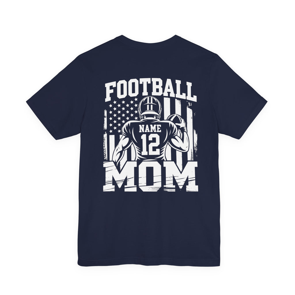 Football Mom Personalized Shirt Custom Player Name Number Game Day Tee