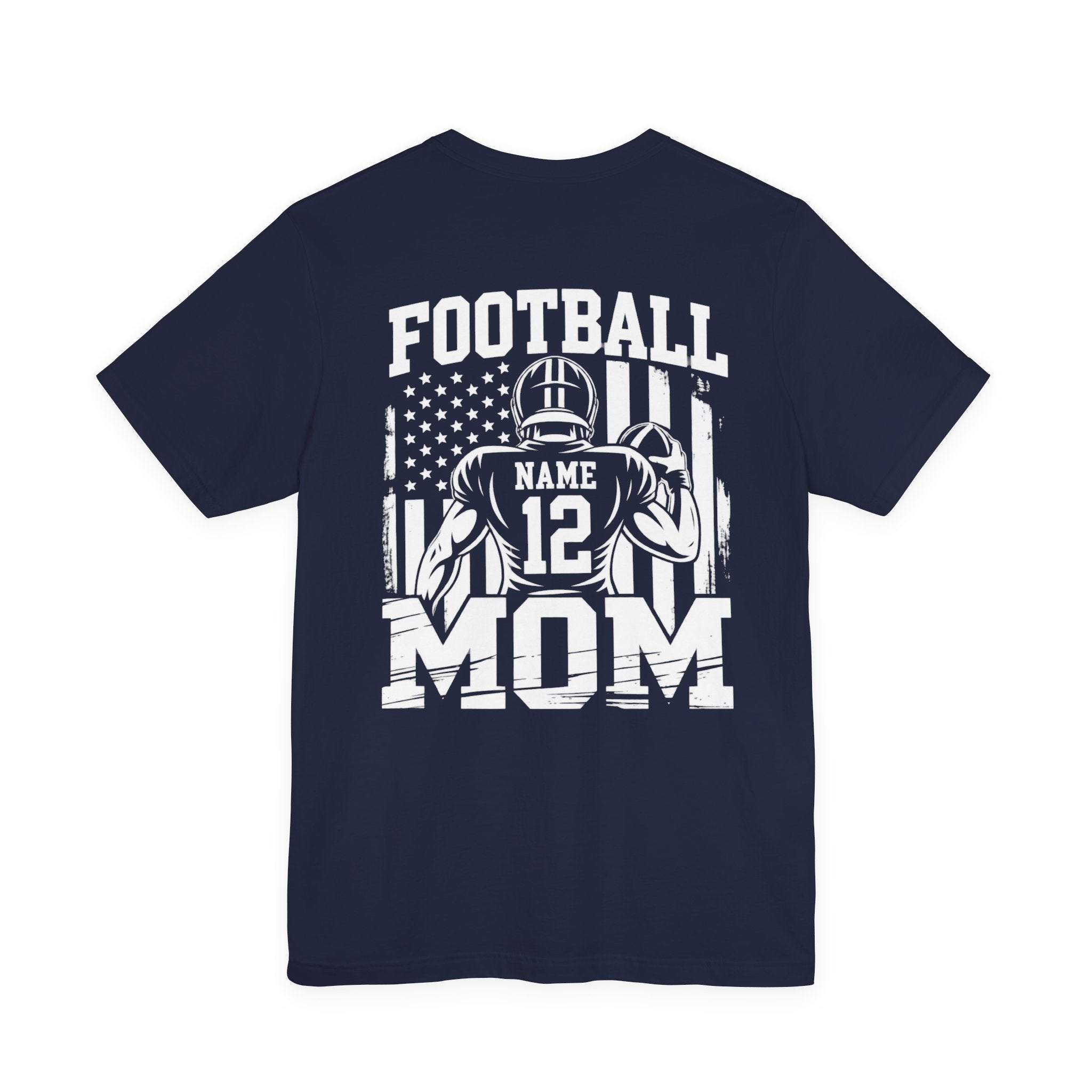 Football Mom Personalized Shirt Custom Player Name Number Game Day Tee