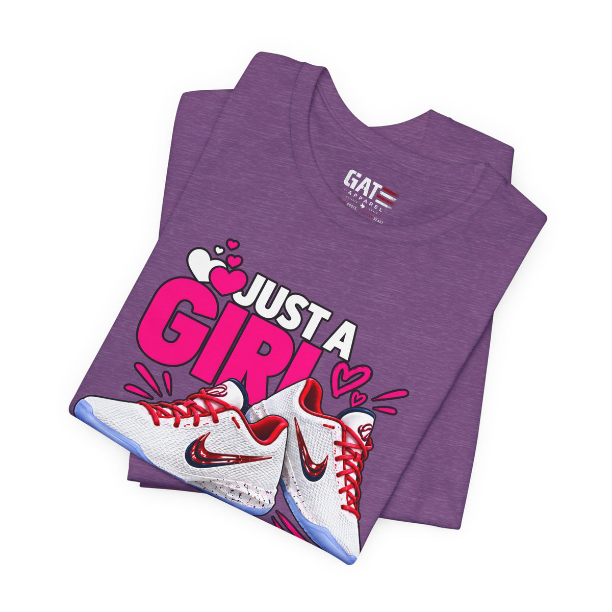 Caitlin Clark Caitlin 1s Just a Girl Sneaker Shirt | Style 4
