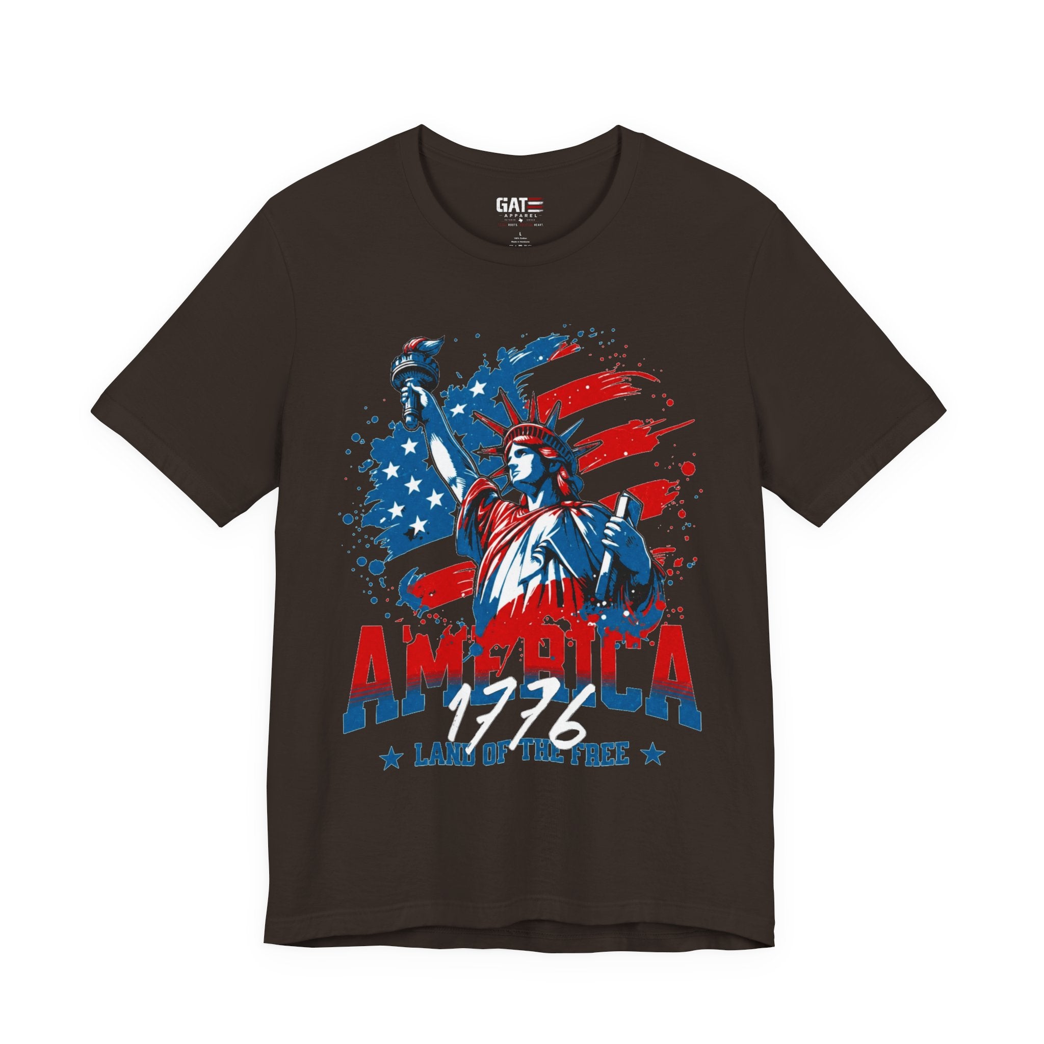 America Statue of Liberty T-Shirt – Land of the Free Patriotic Tee