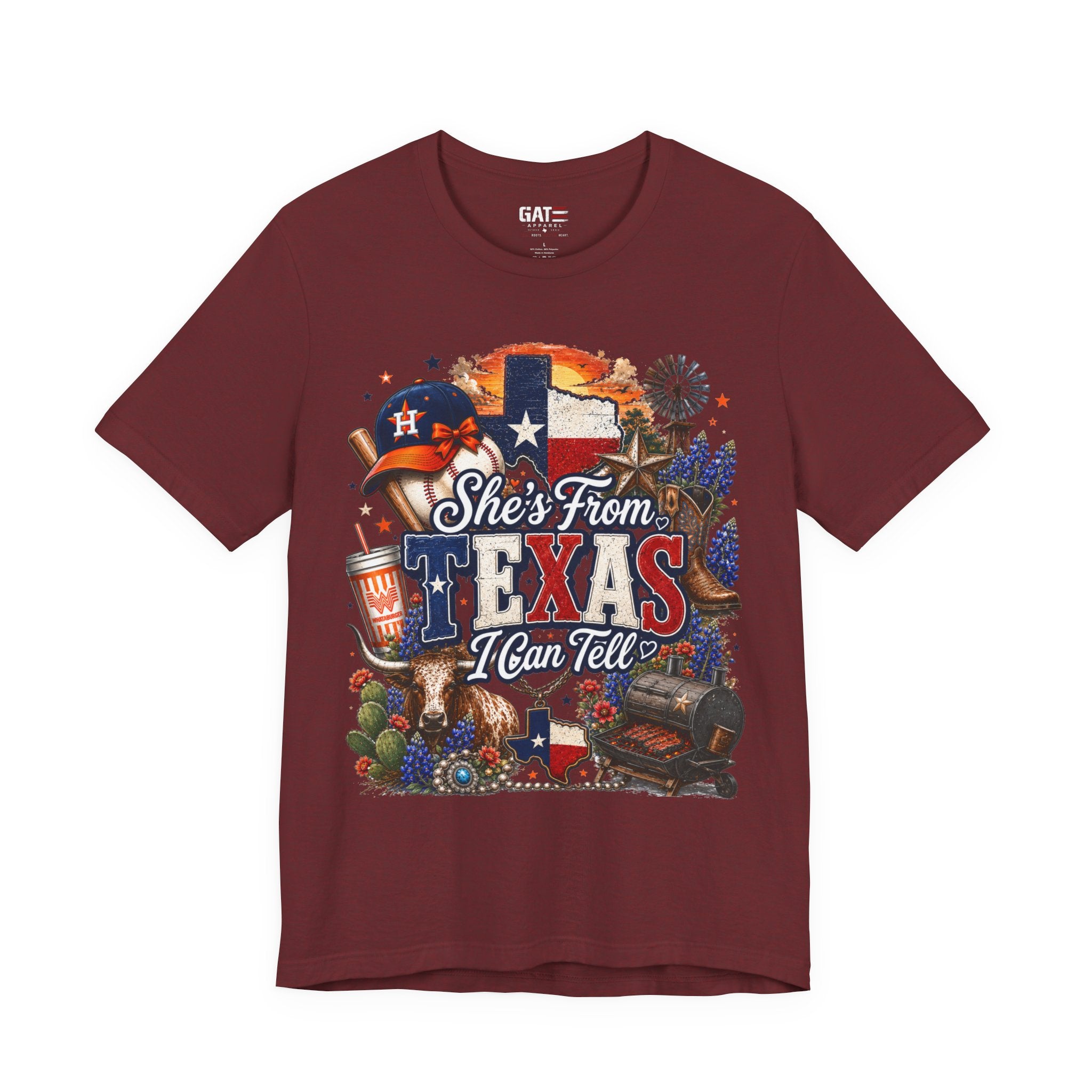 She's From Texas T-Shirt — Texas Pride Graphic Tee