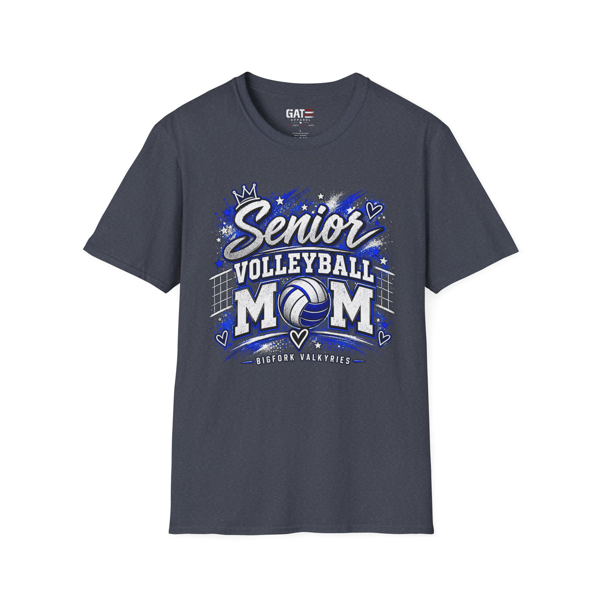 Senior Volleyball Mom Photo Shirt | Custom Team & Number