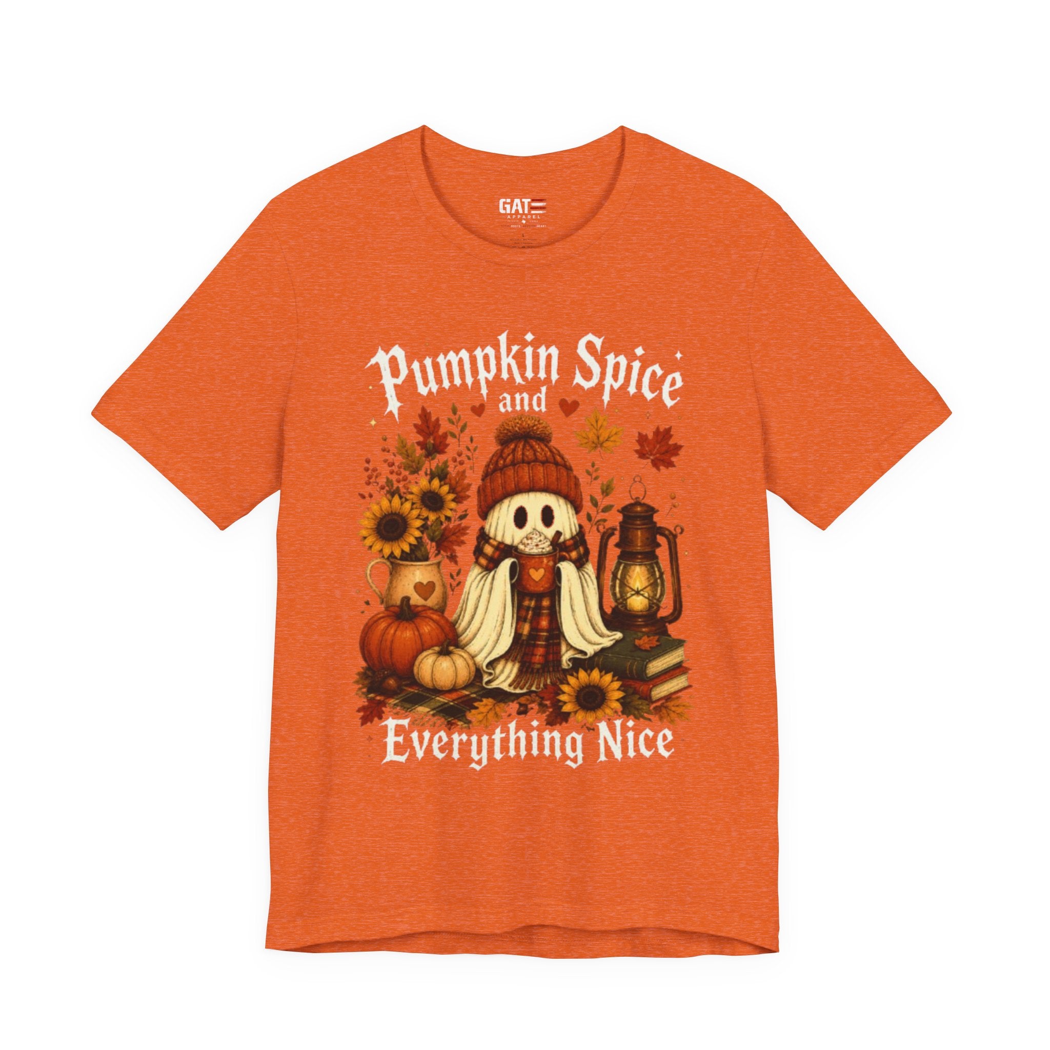 Pumpkin Spice Everything Nice Tee — Fall Scarecrow & Pumpkins Autumn Graphic Shirt