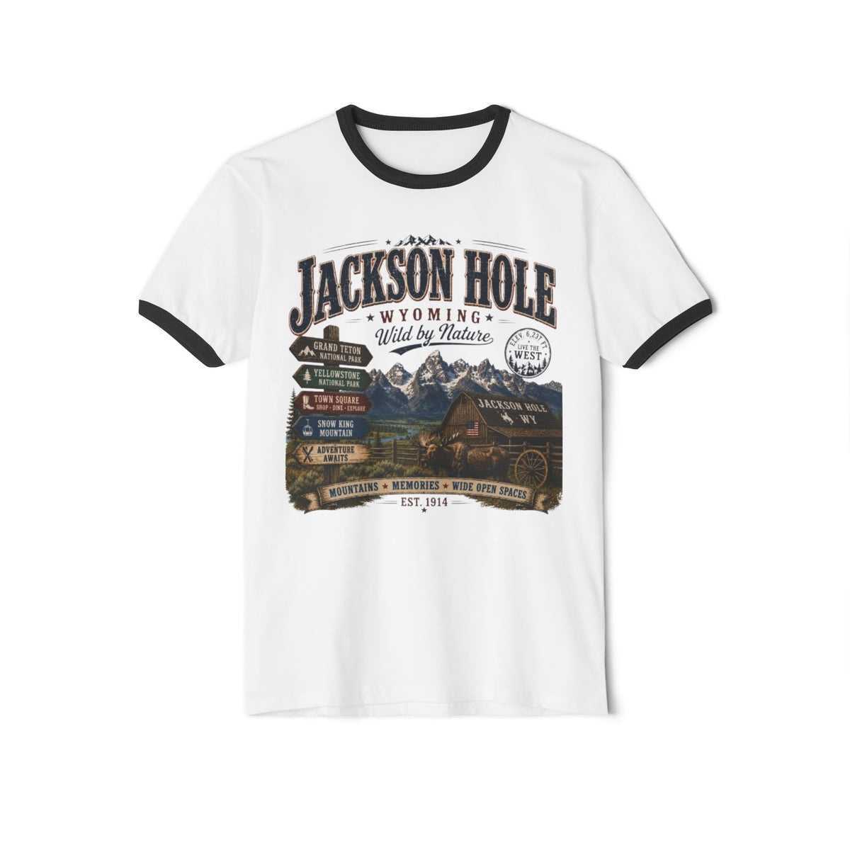 Jackson Hole Scenic Shirt | Vintage Travel Tee