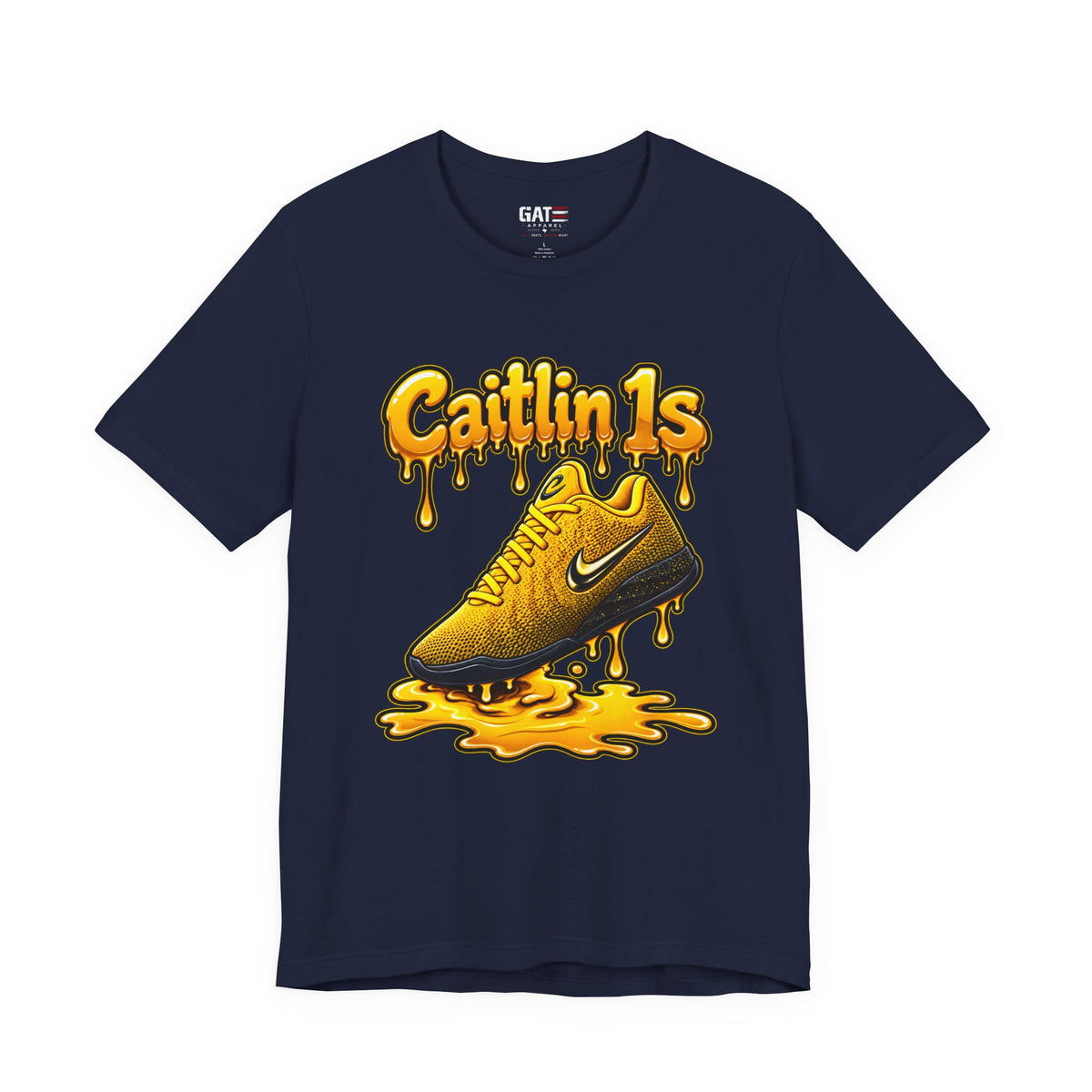 Caitlin Clark Caitlin 1s Iowa Yellow Paint Sneaker Shirt