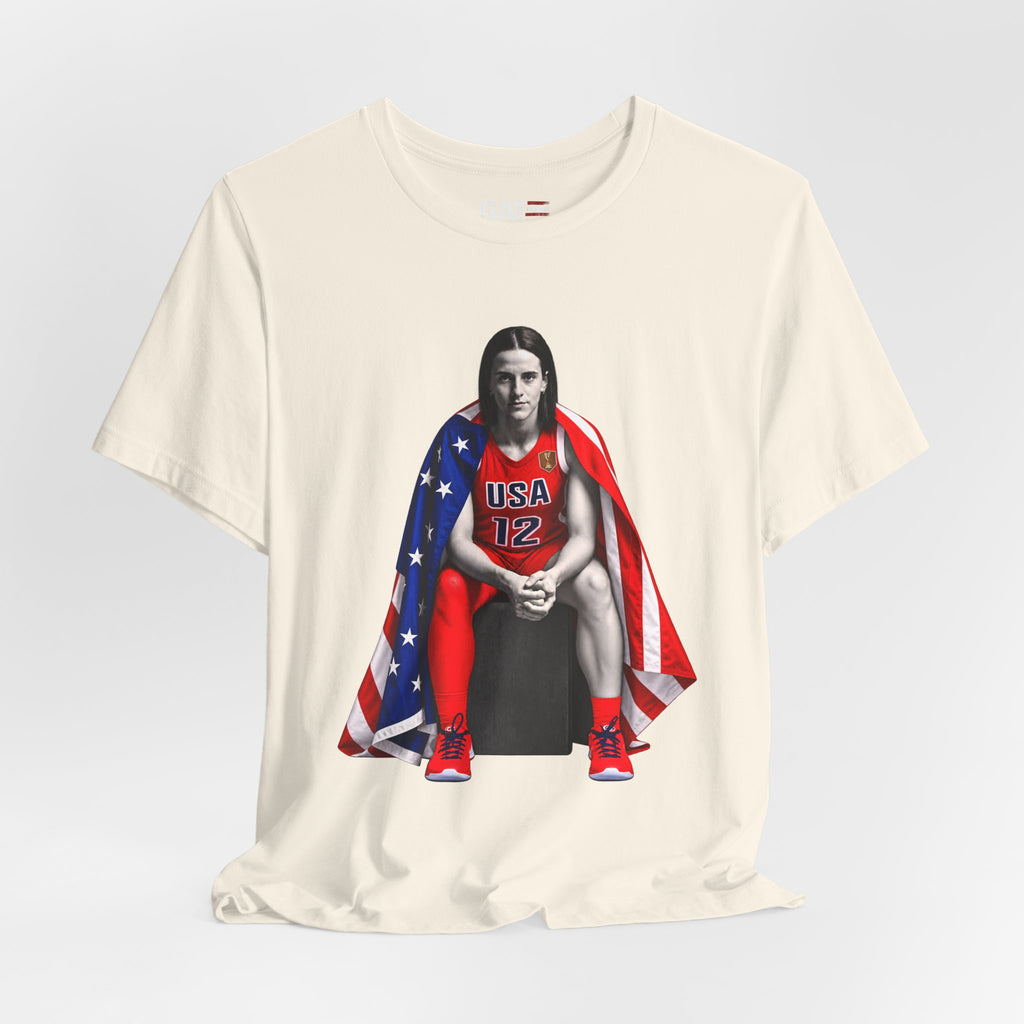 Caitlin Clark Team USA Shirt | Indiana Fever WNBA Tee
