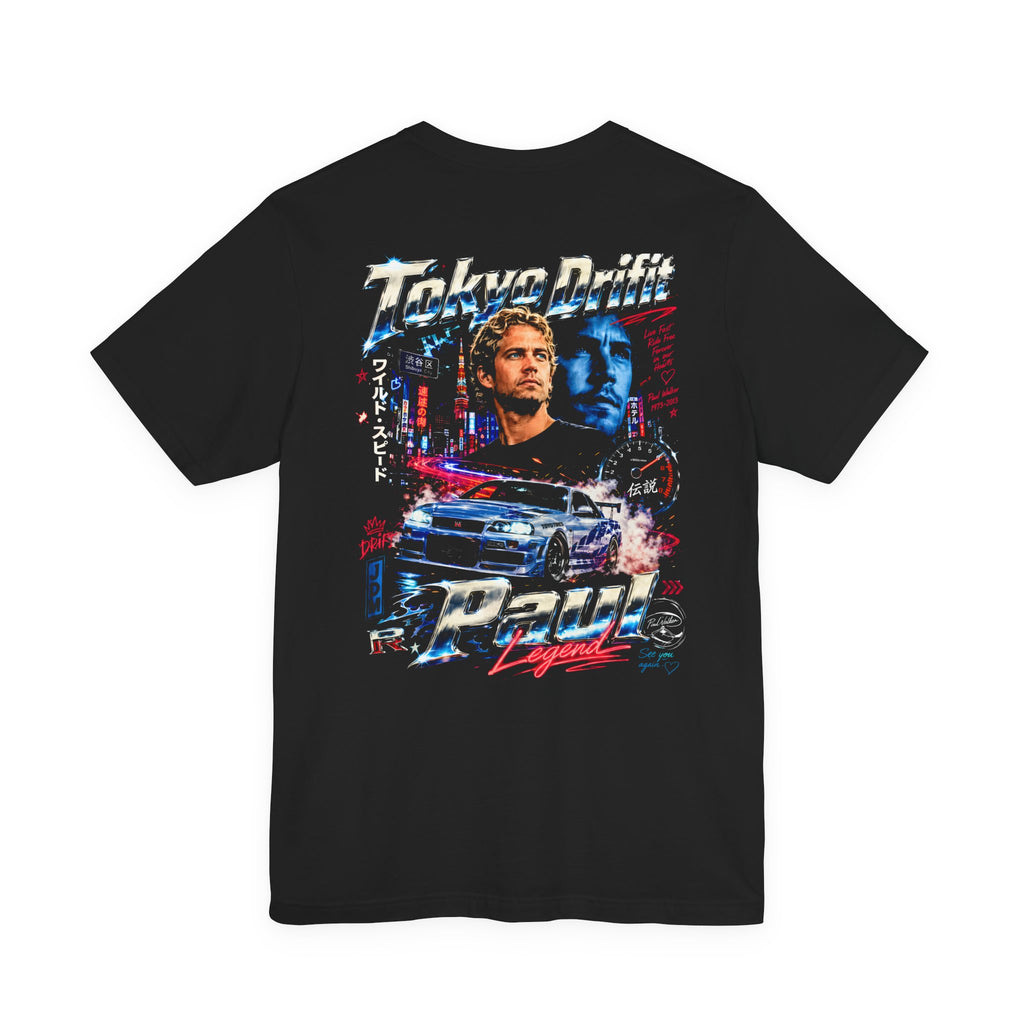 Tokyo Drift Paul Walker Graphic Tee|Retro Street Racing Tribute Fast & Furious