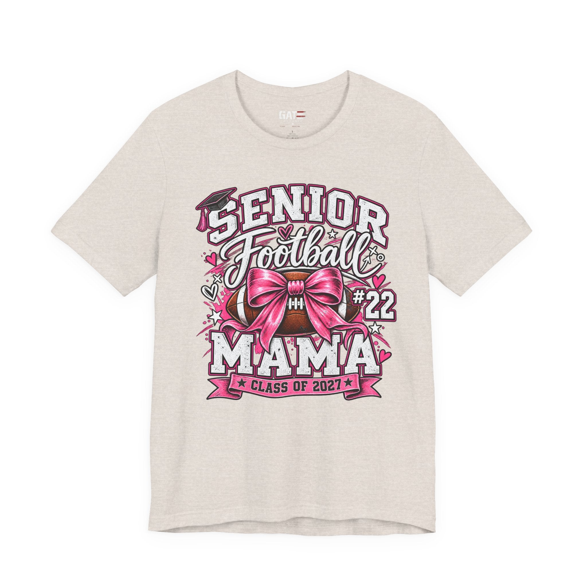 Football Mom Personalized Shirt Custom Player Name Number Helmet Game Day Tee