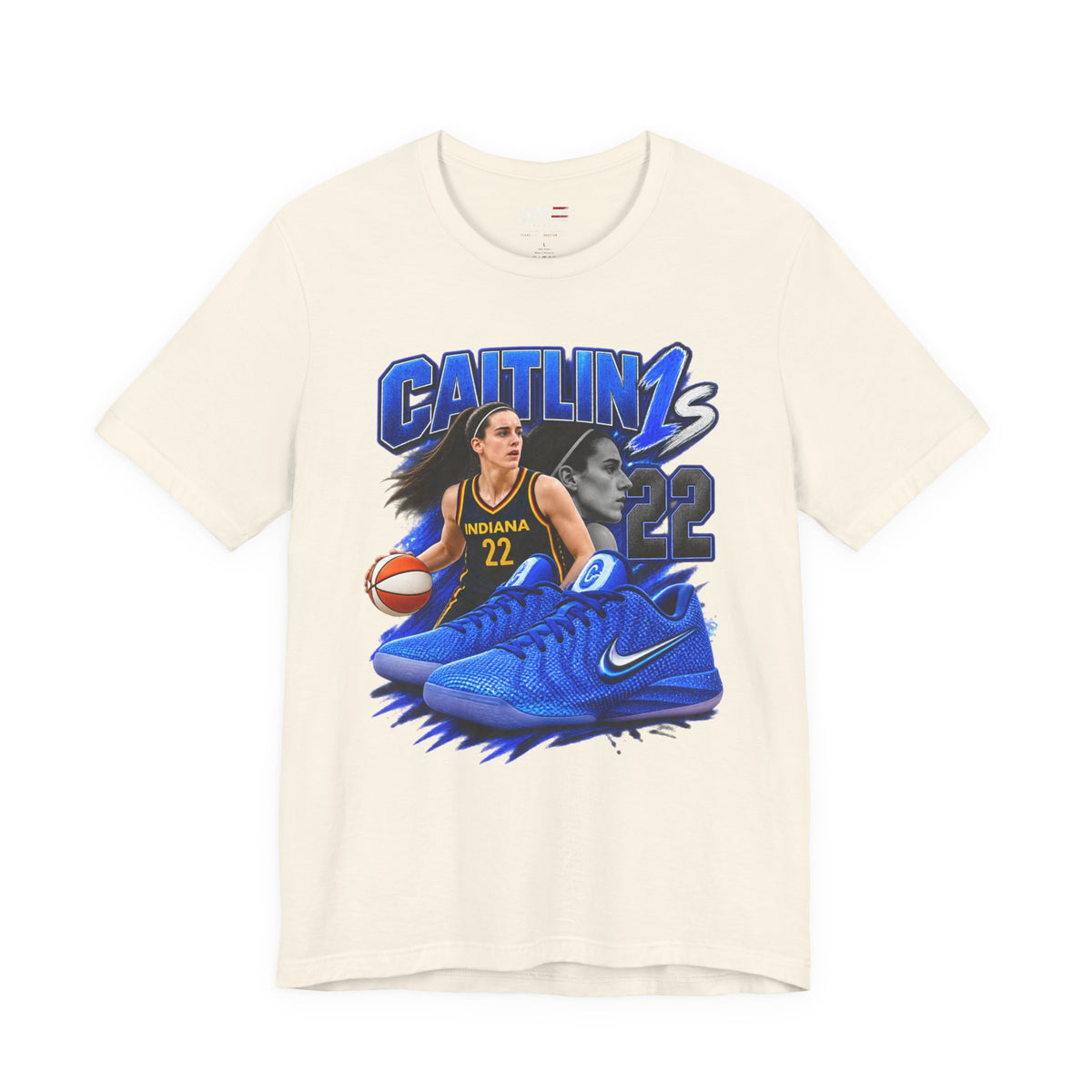 Caitlin Clark Caitlin 1s Blue Racer Sneaker Shirt
