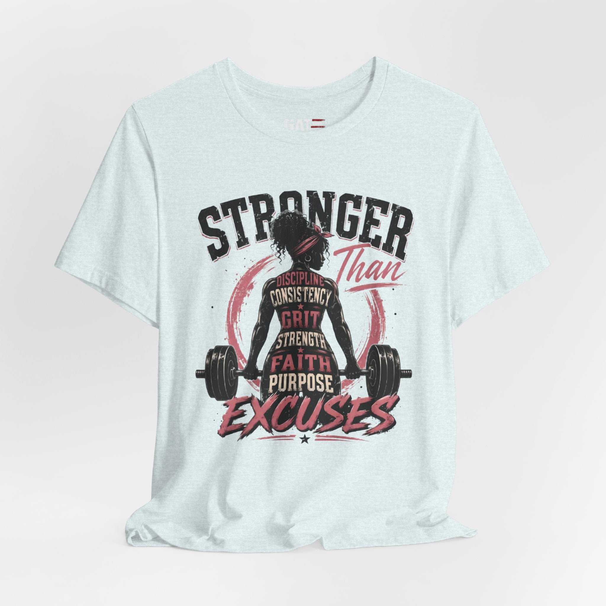 Stronger Than Excuses Shirt, Women's Gym Shirt, Motivational Workout Tee, Weightlifting Shirt, Fitness Gift for Her