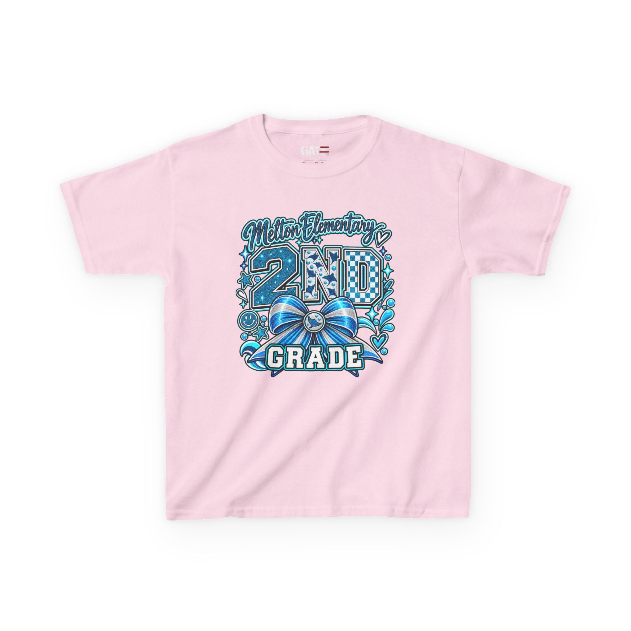 Melton 2nd Grade Kids T‑Shirt — Ribbon Design