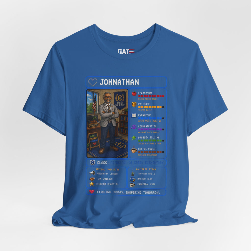 Custom Principal RPG Character Shirt | Personalized School Administrator Gift