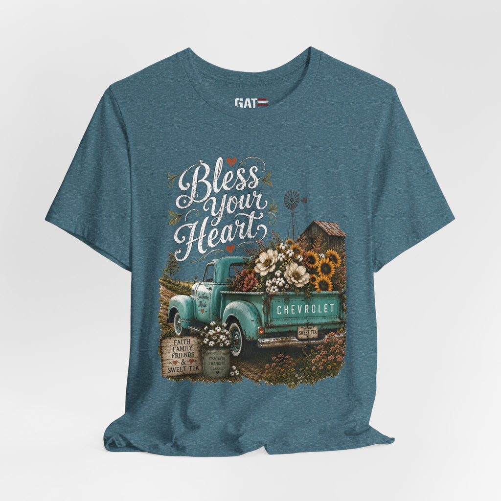 Funny Southern Shirt, Bless Your Heart Tee, Southern Humor Graphic Tee, Magnolia Floral Shirt, Country Girl Gift, Farmhouse Style Tee