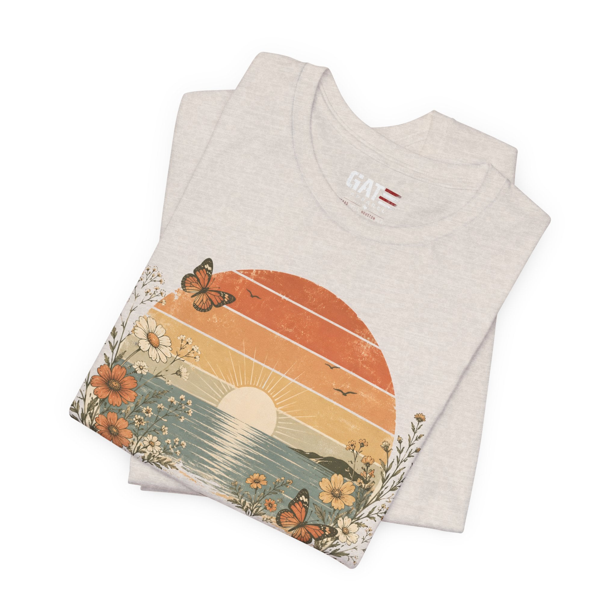 Du Bist Gut Genug Shirt, Viral German Meme Tee, You Are Good Enough Shirt, Butterfly Floral Sunset Aesthetic Tee