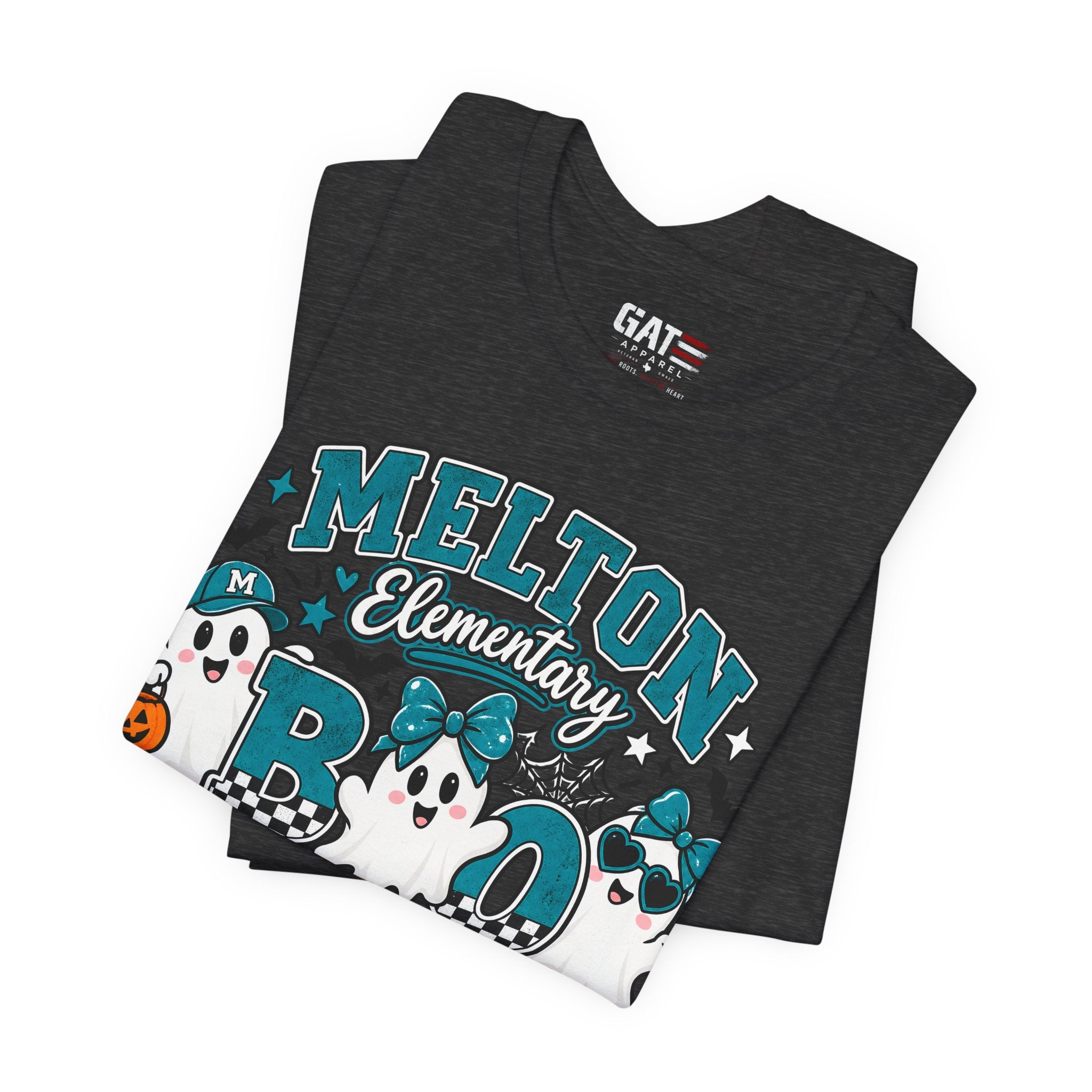 Melton Elementary Boo Crew T-Shirt — Cute Halloween Ghost School Tee