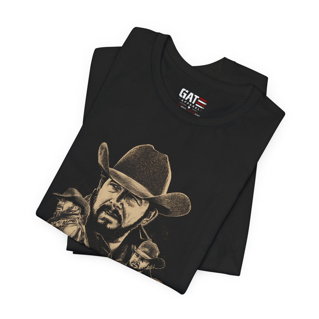 Get Ripped Yellowstone Inspired Cowboy Graphic Tee | Dutton Ranch Shirt