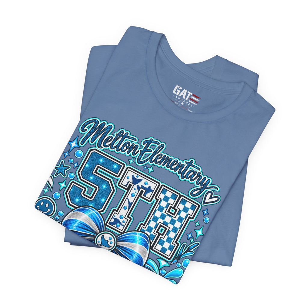 Melton 5th Grade School T‑Shirt — Bow Design