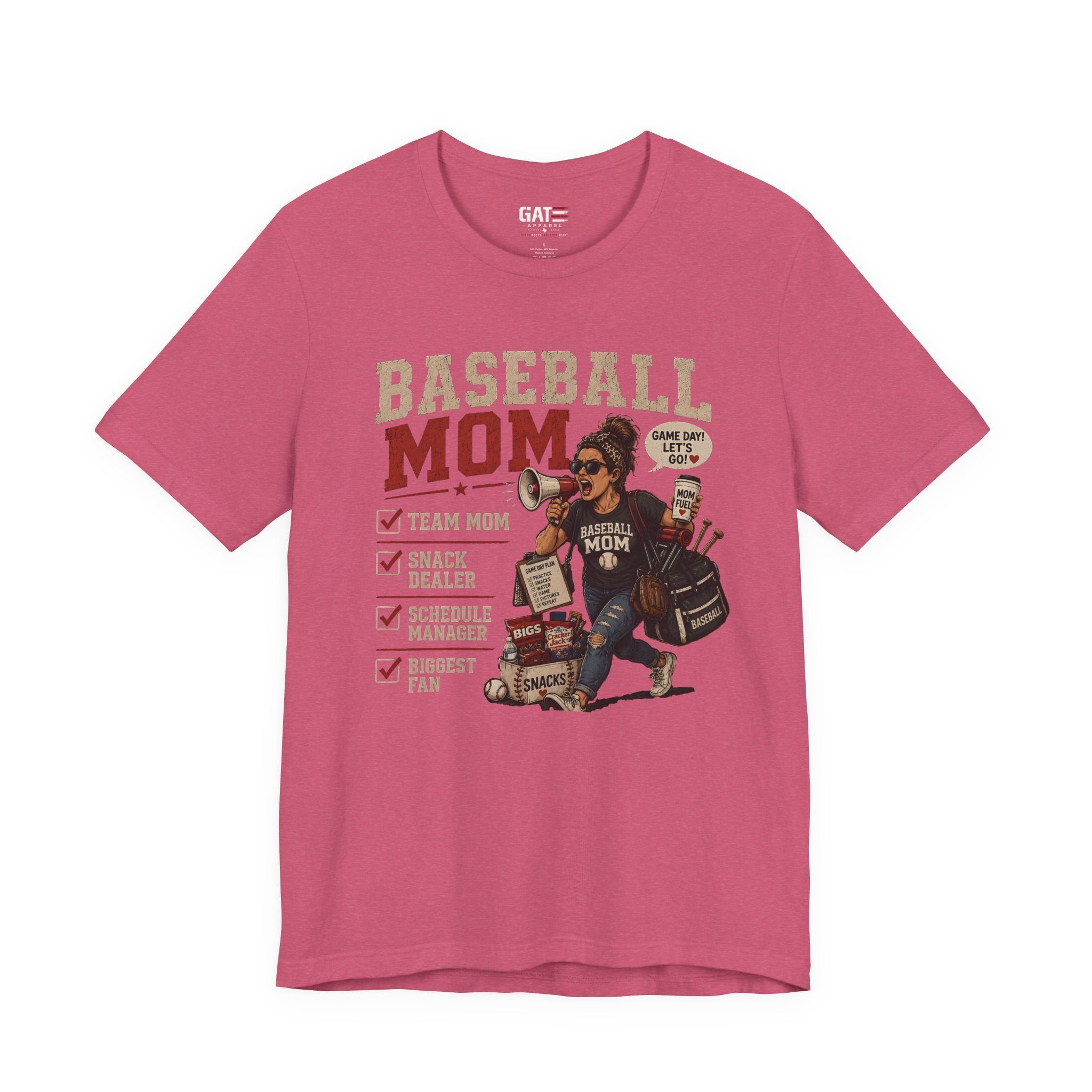 Baseball Mom Shirt, Baseball Mom Gift, Team Mom Shirt, Sports Mom Tee, Game Day Mom Shirt, Baseball Mama Shirt, Snack Dealer, Biggest Fan