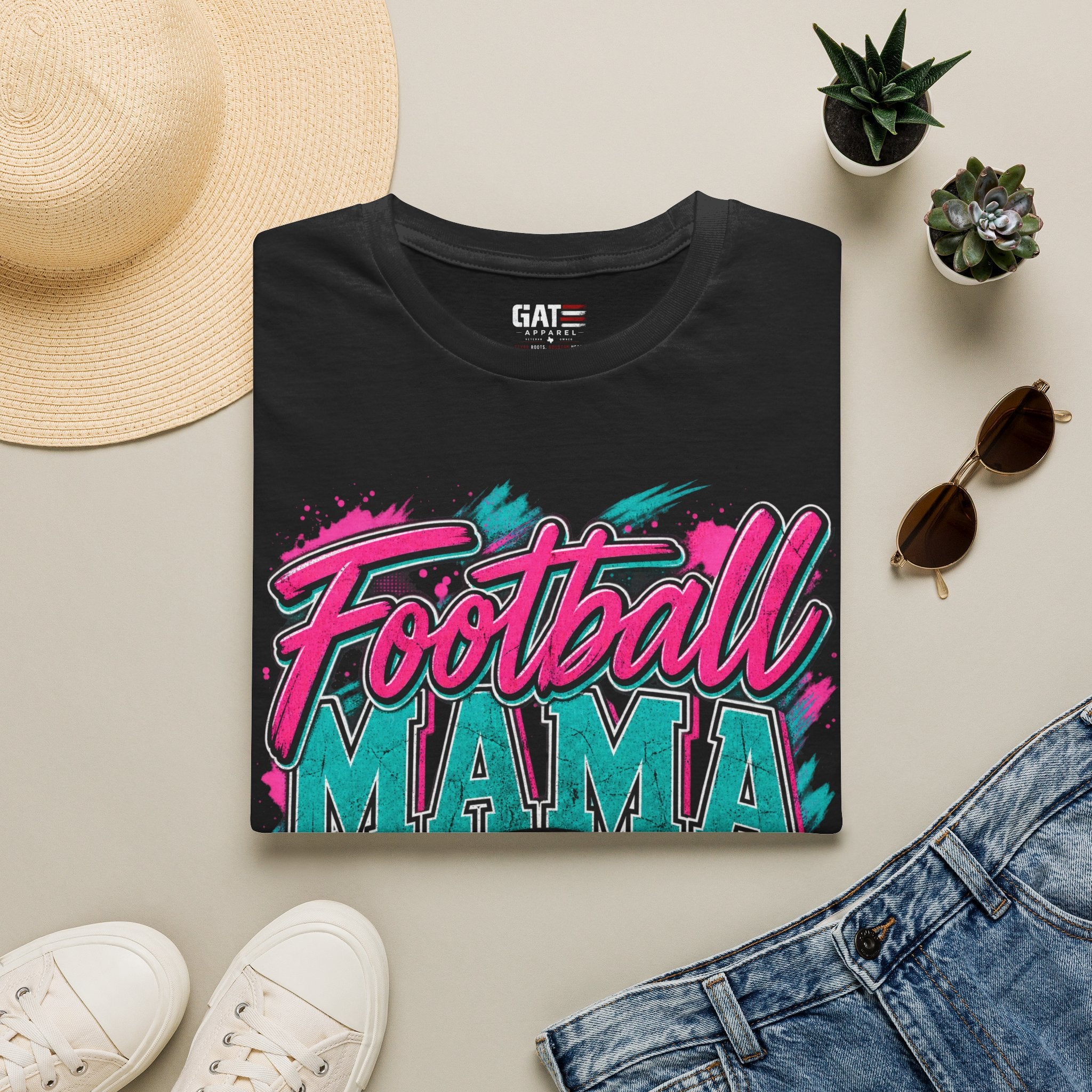 Football Mom Personalized Shirt Custom Player Name Number Game Day Tee