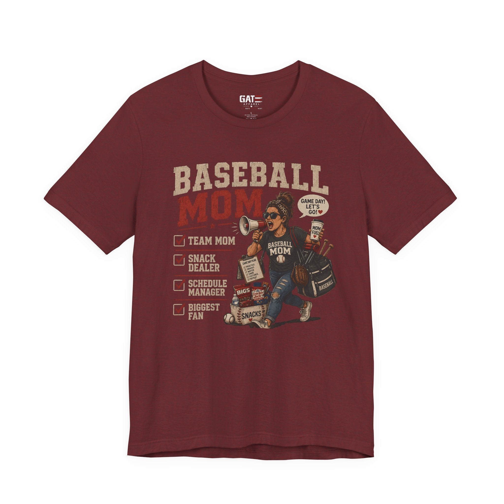 Baseball Mom Shirt, Baseball Mom Gift, Team Mom Shirt, Sports Mom Tee, Game Day Mom Shirt, Baseball Mama Shirt, Snack Dealer, Biggest Fan