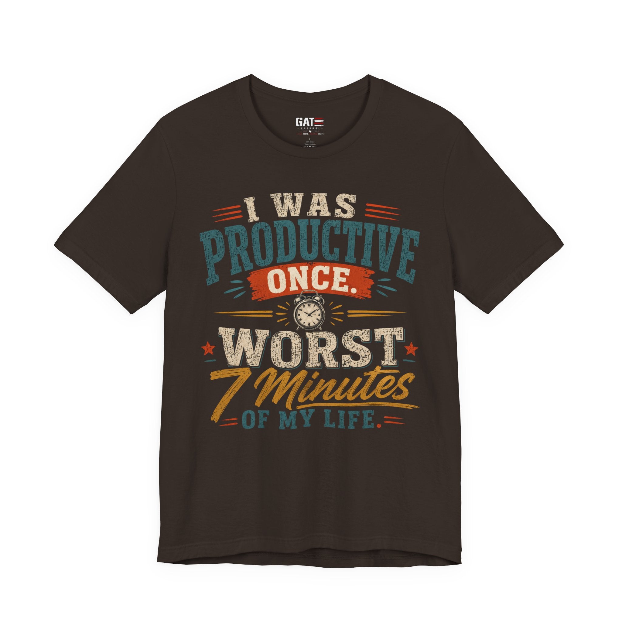 I Was Productive Once Tee — Funny Graphic Short Sleeve T-Shirt