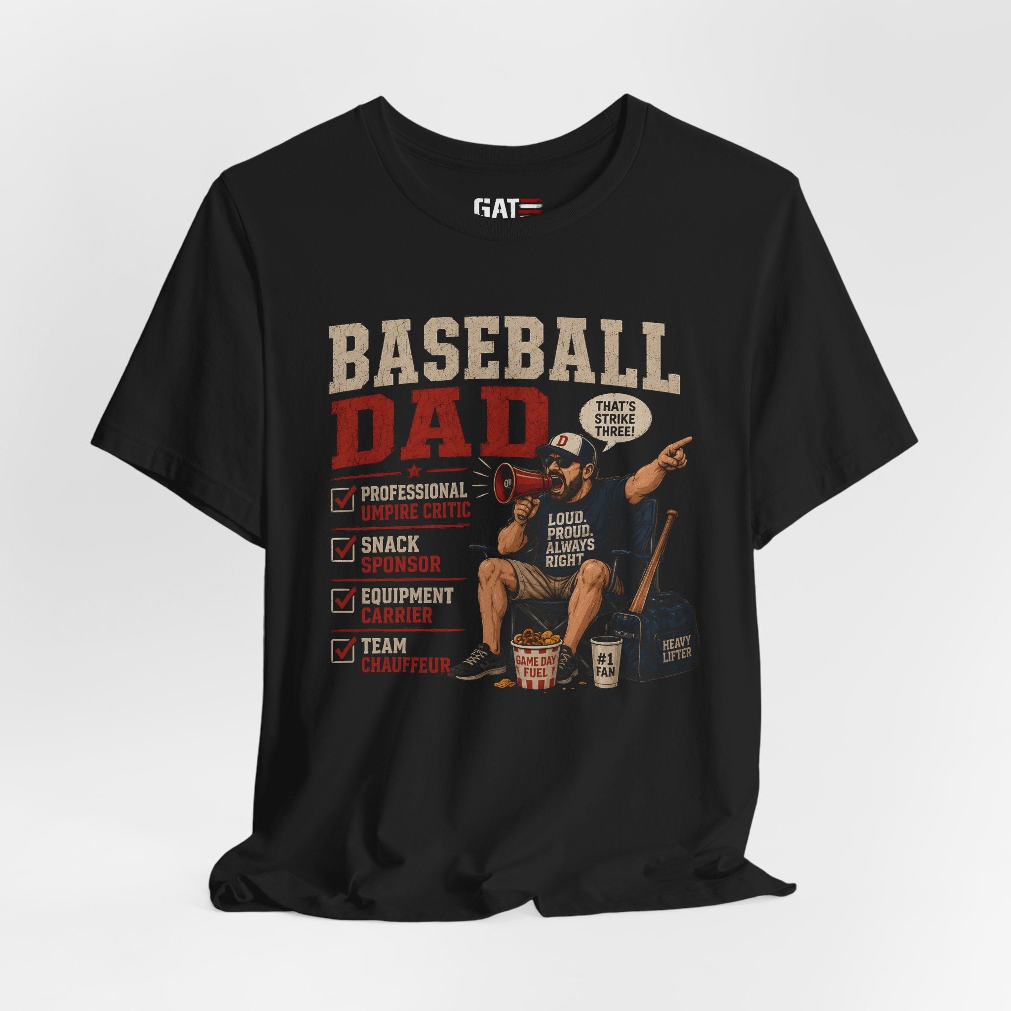 Baseball Dad Shirt, Funny Baseball Dad Gift, Travel Ball Dad Tee, Baseball Parent Shirt, Coach Dad Shirt, Game Day Dad Shirt