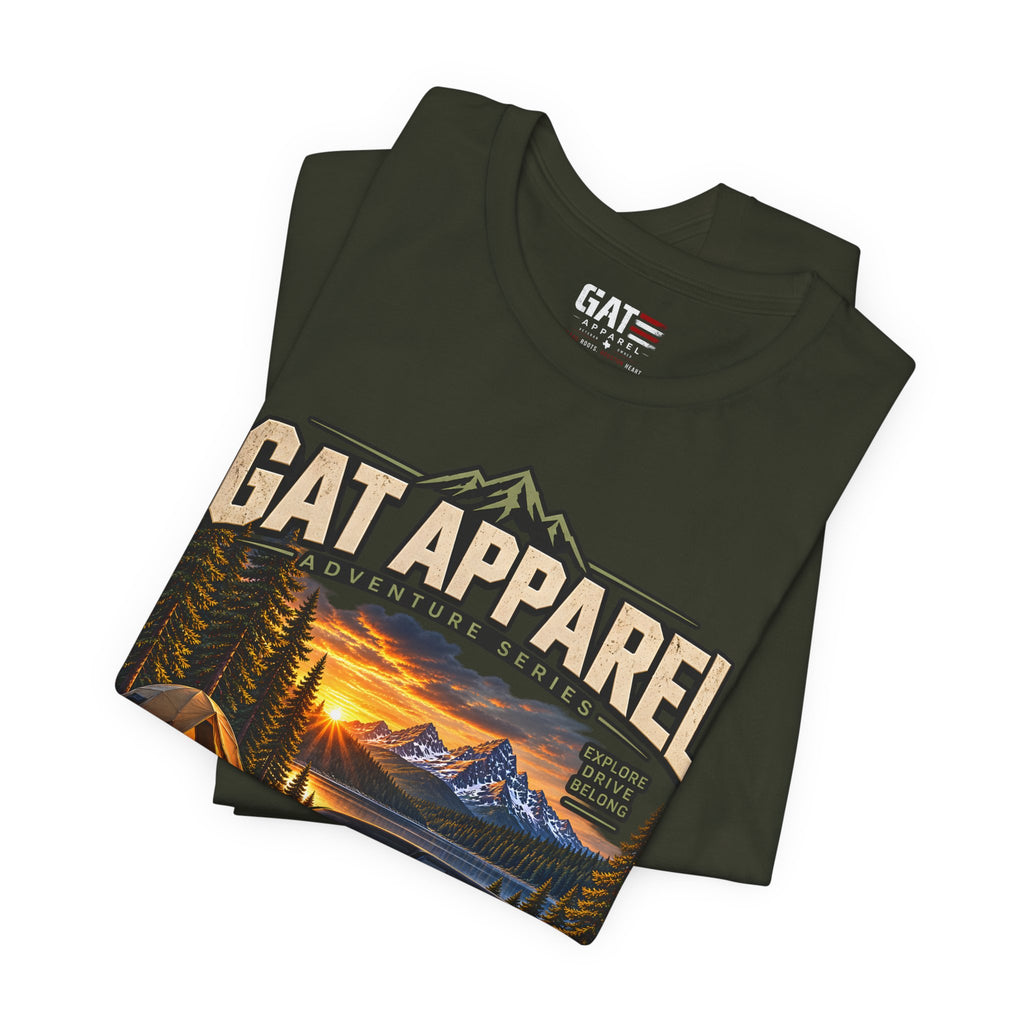 Adventure SUV Tee — GAT Apparel Campfire Mountain Graphic T-Shirt
