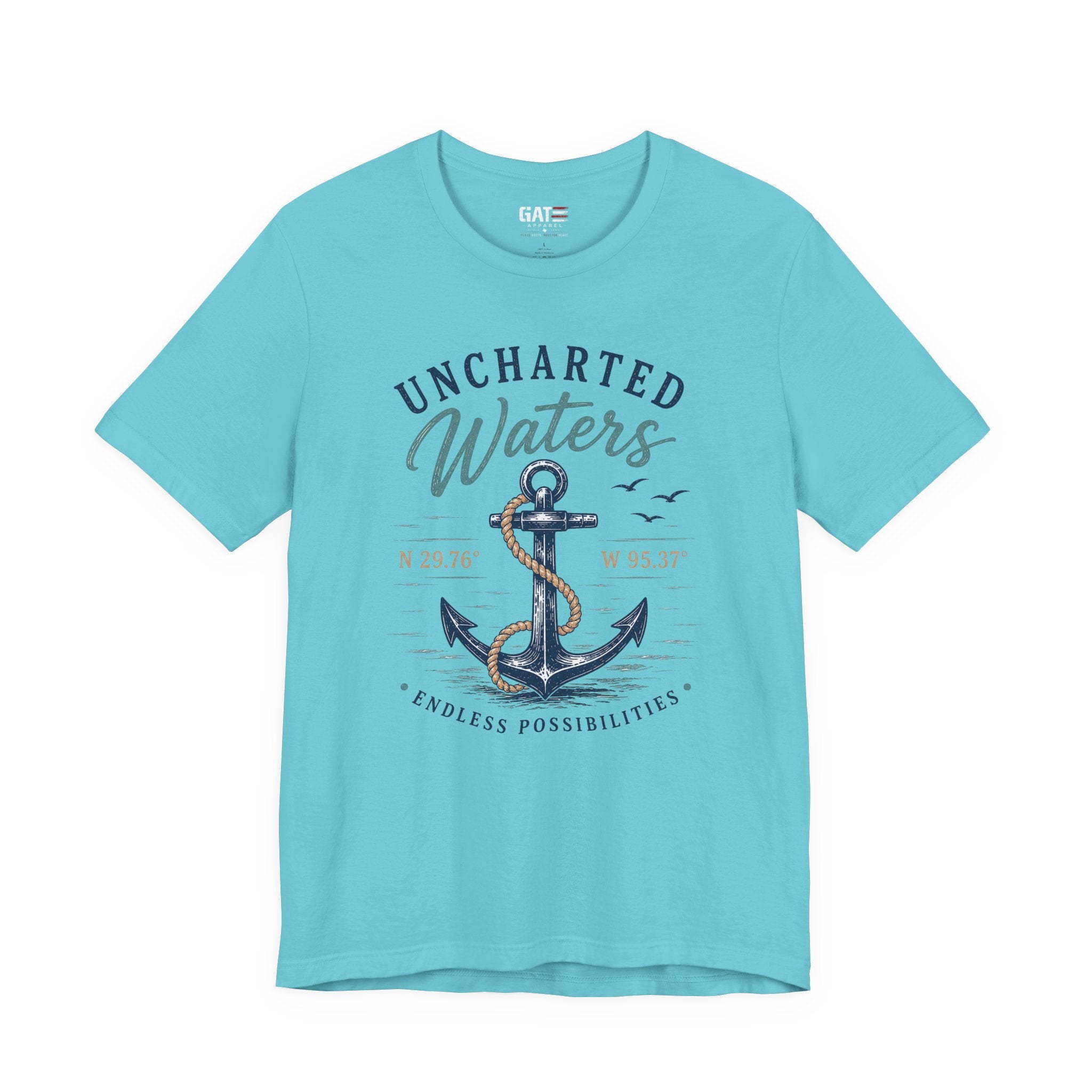 Uncharted Waters Anchor Tee — Nautical Adventure Graphic T-Shirt
