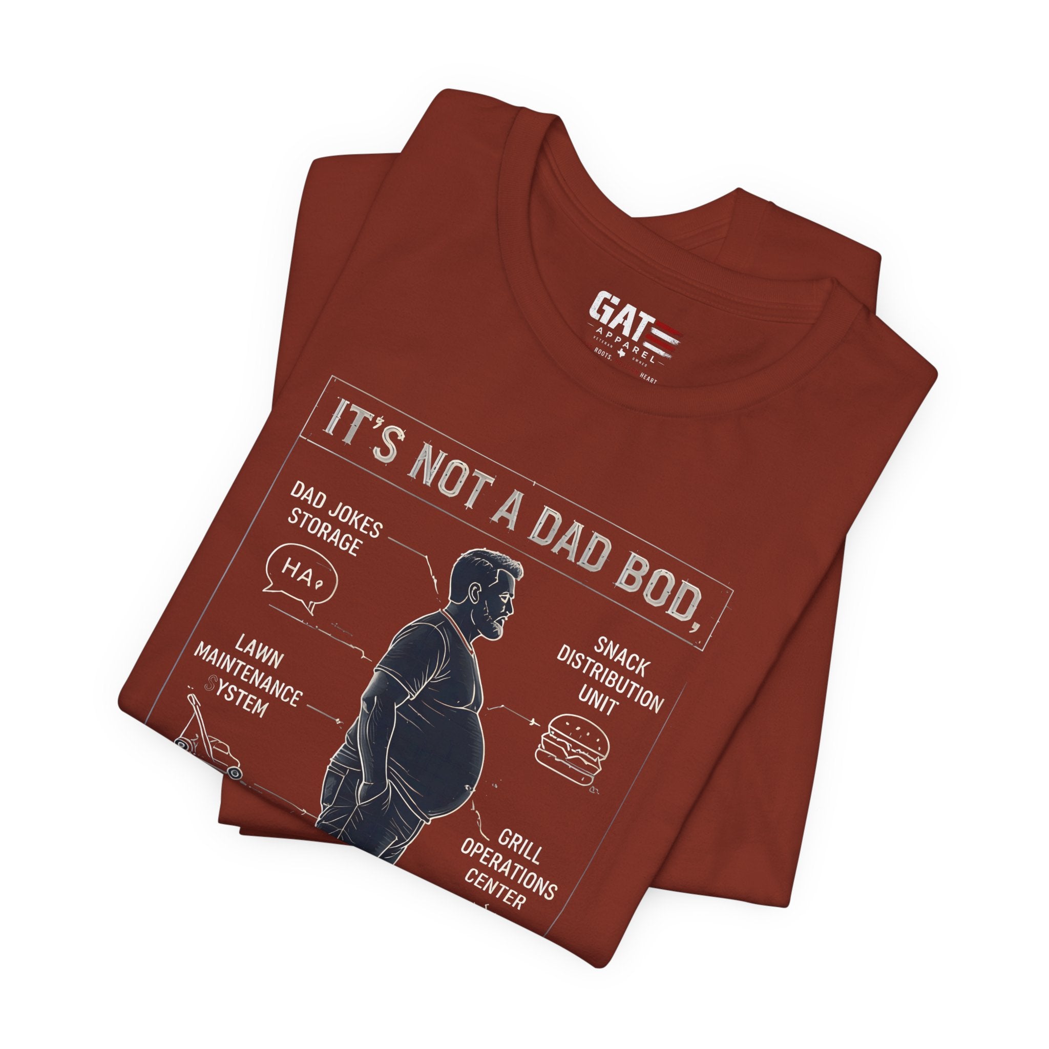 It's Not a Dad Bod It's a Father Figure Shirt | Funny Dad Shirt | Blueprint Dad Bod Tee | Father's Day Gift for Dad | Grill Master Dad Tee